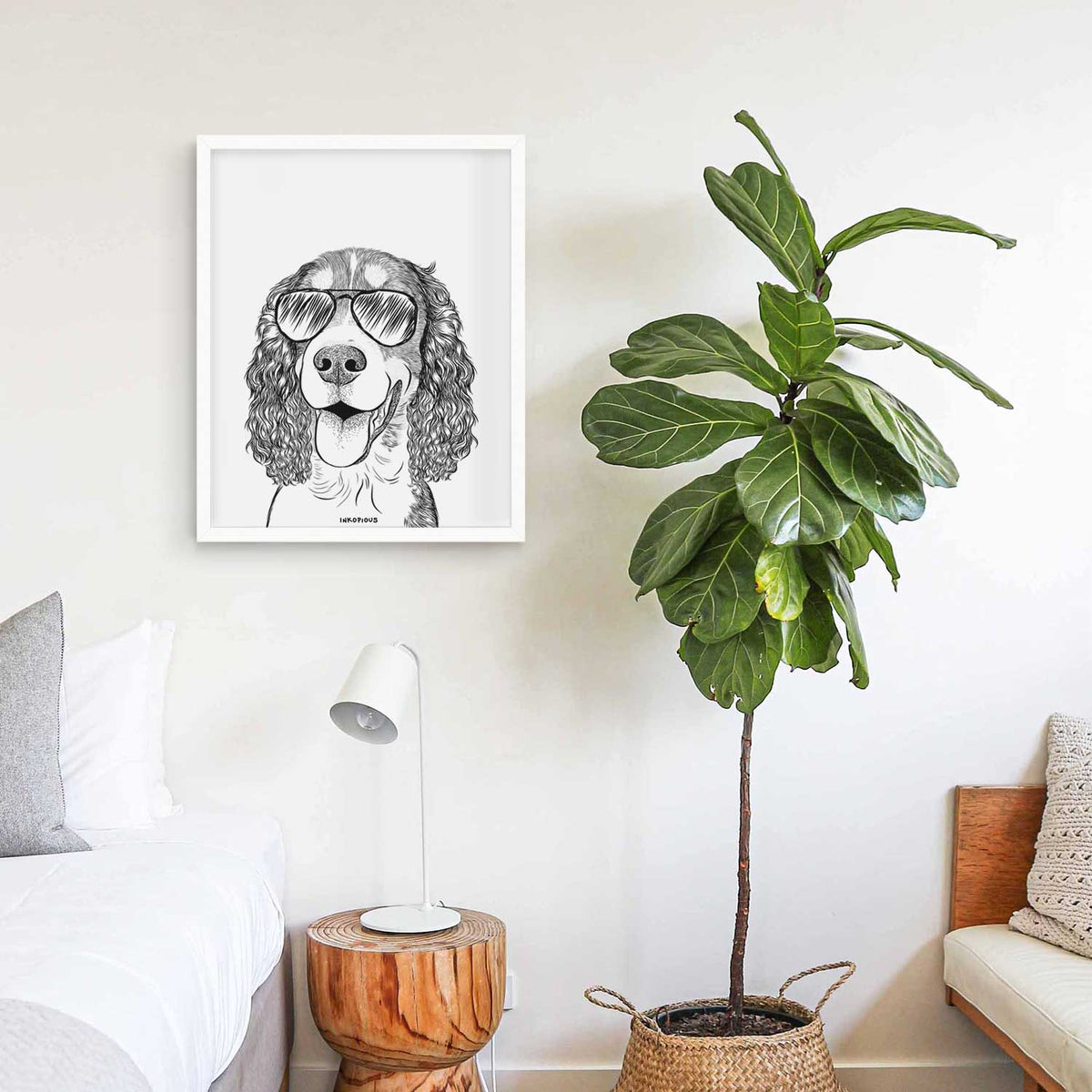 Delilah the English Springer Spaniel Art Print