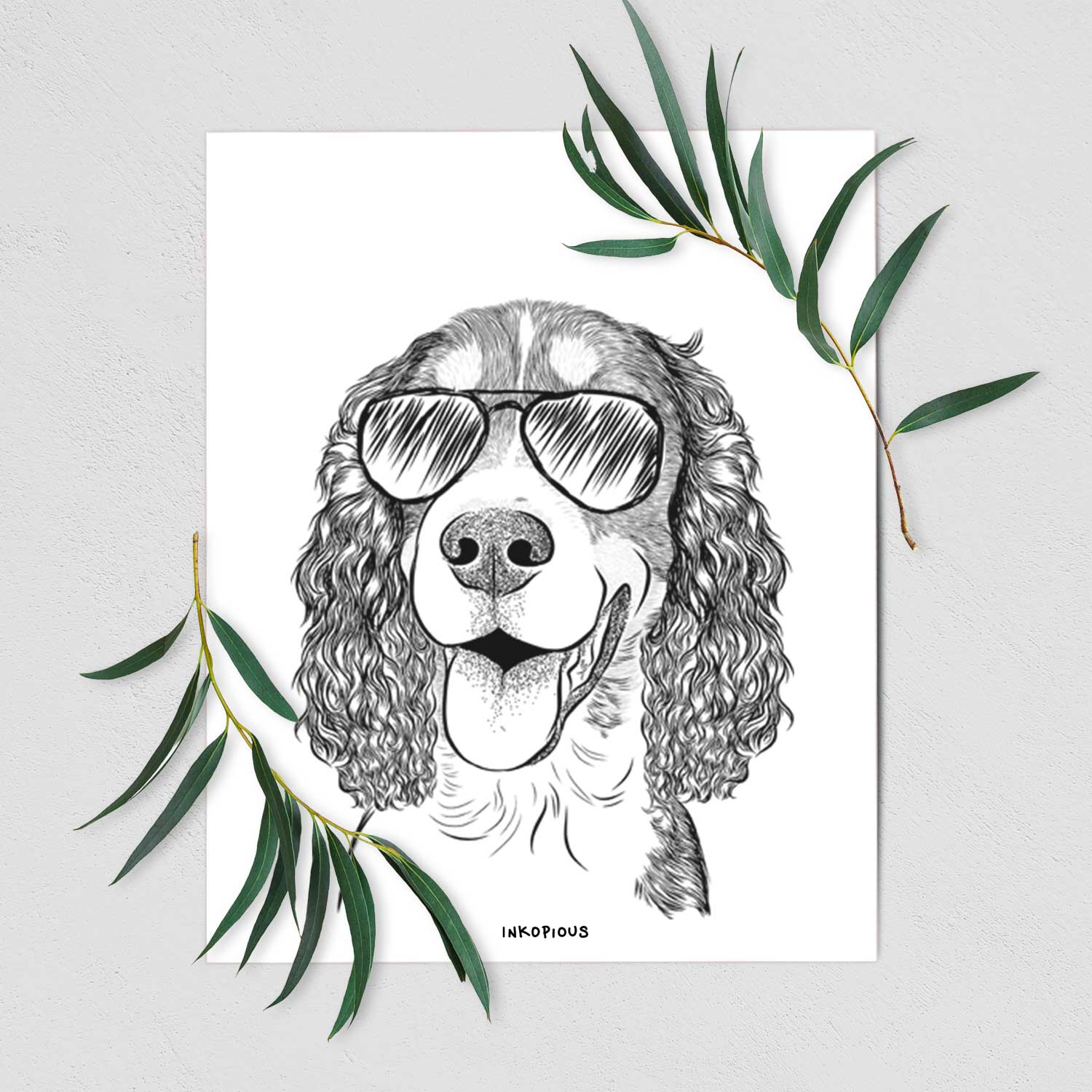 Delilah the English Springer Spaniel Art Print