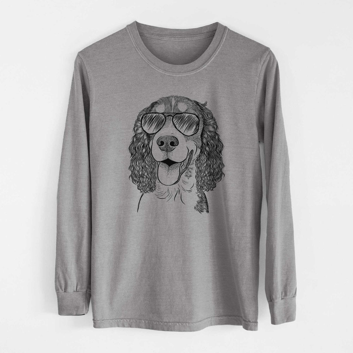 Aviators Delilah the English Springer Spaniel - Heavyweight 100% Cotton Long Sleeve