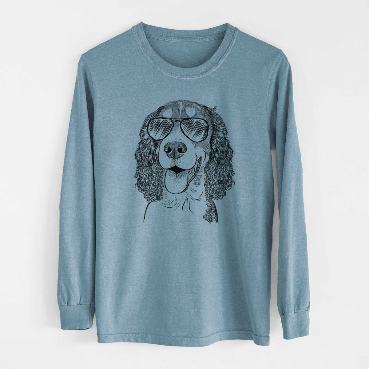 Aviators Delilah the English Springer Spaniel - Heavyweight 100% Cotton Long Sleeve