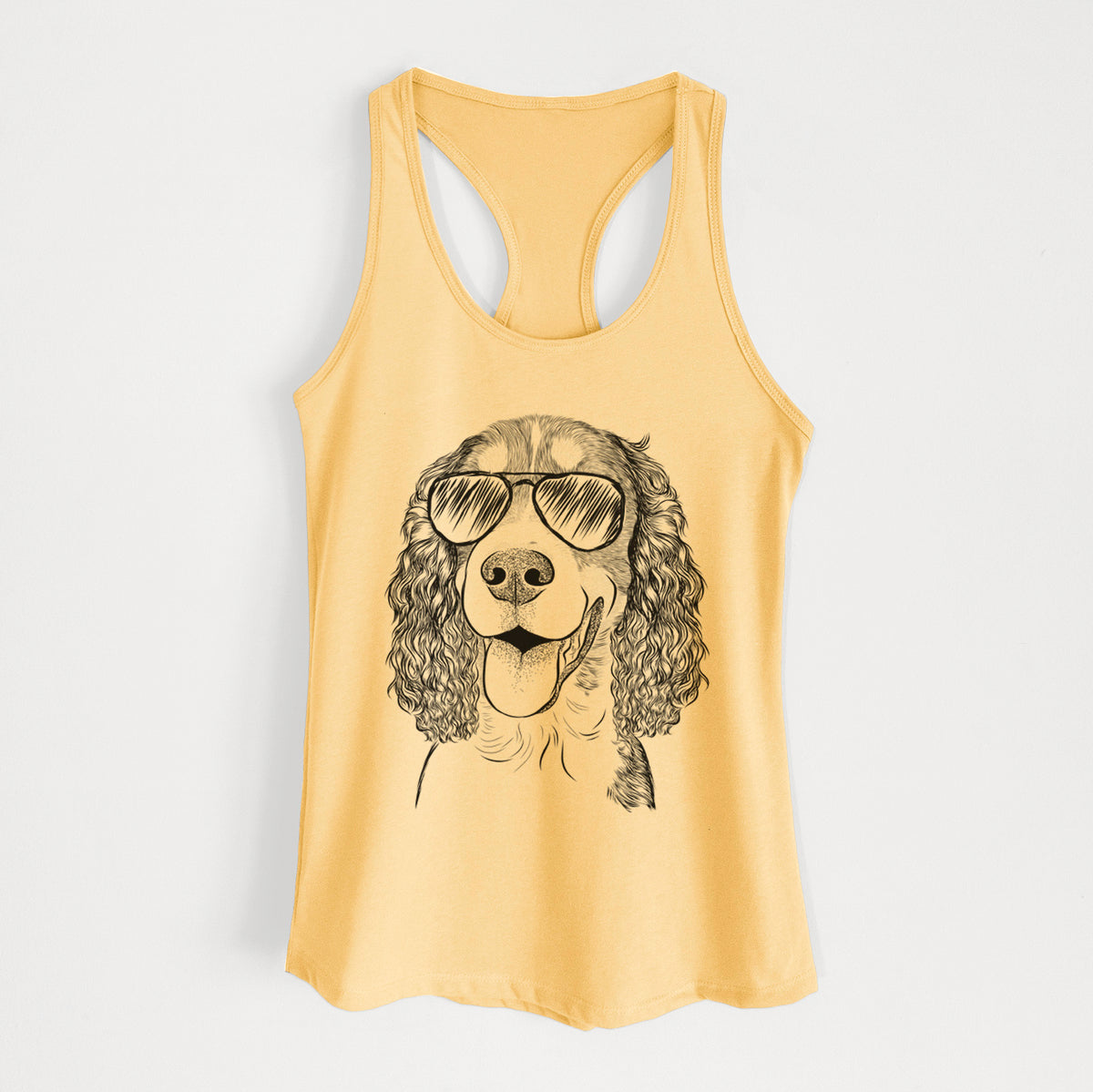 Delilah the English Springer Spaniel - Women's Racerback Tanktop