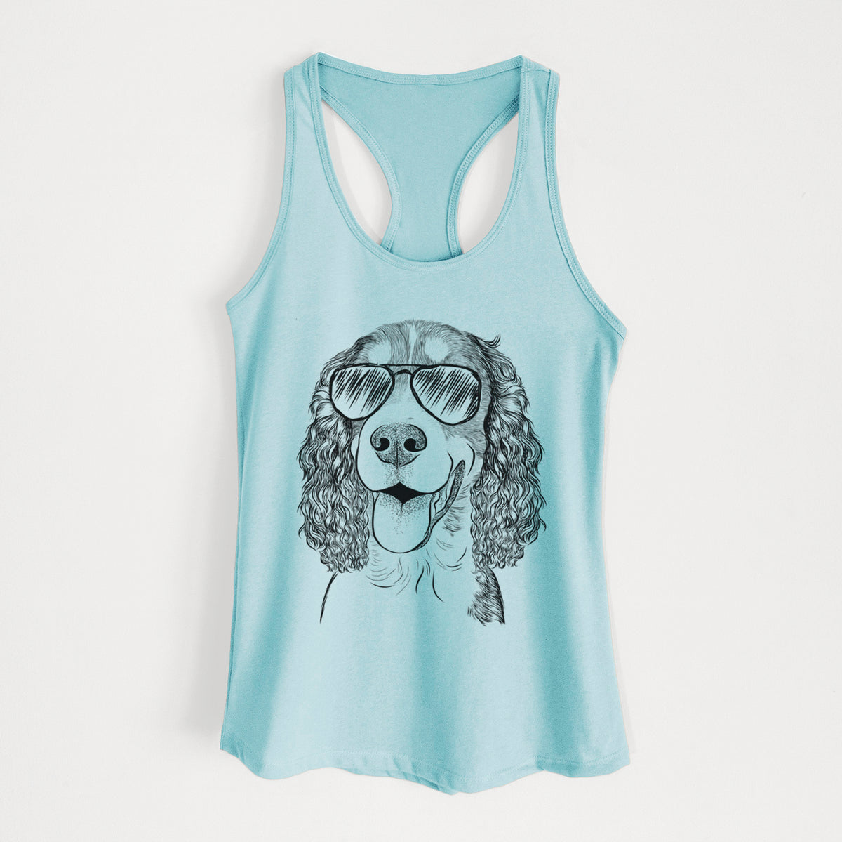 Delilah the English Springer Spaniel - Women's Racerback Tanktop