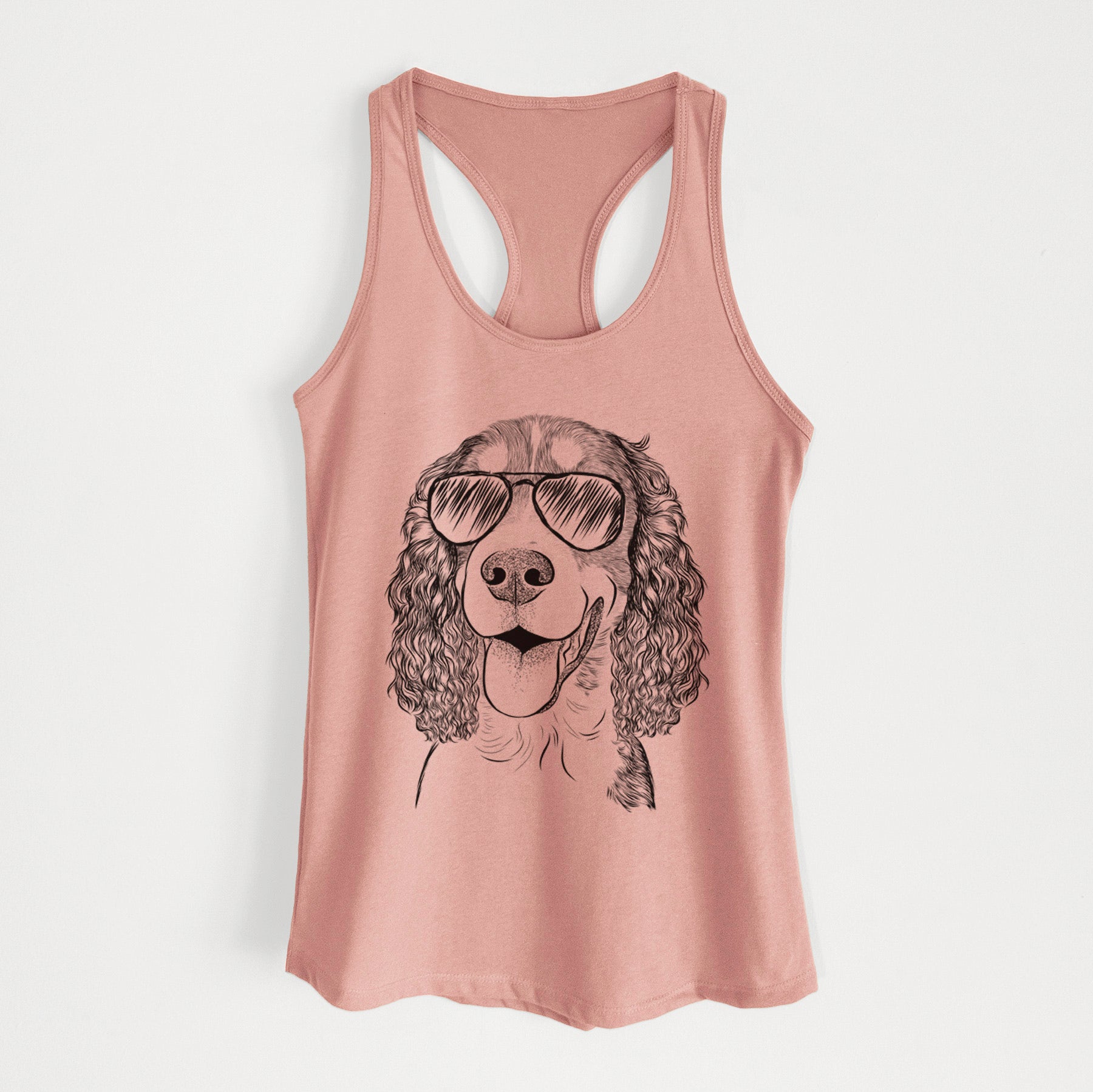 Delilah the English Springer Spaniel - Women's Racerback Tanktop