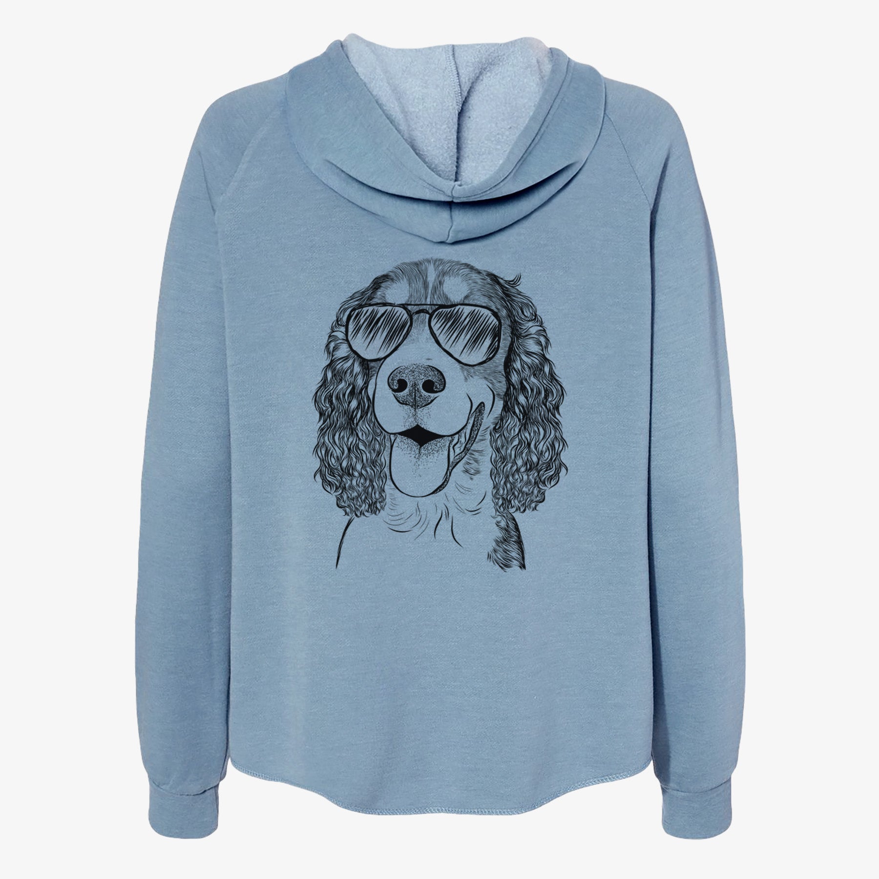 Delilah the English Springer Spaniel - Women's Cali Wave Zip-Up Sweatshirt