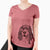 Aviator Delilah the English Springer Spaniel - Women's V-neck Shirt