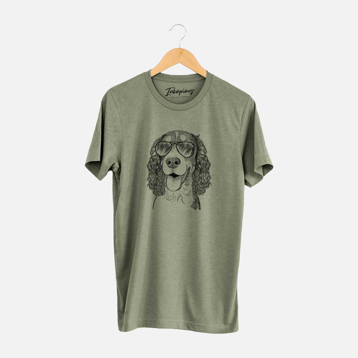 Aviator Delilah the English Springer Spaniel - Unisex Crewneck