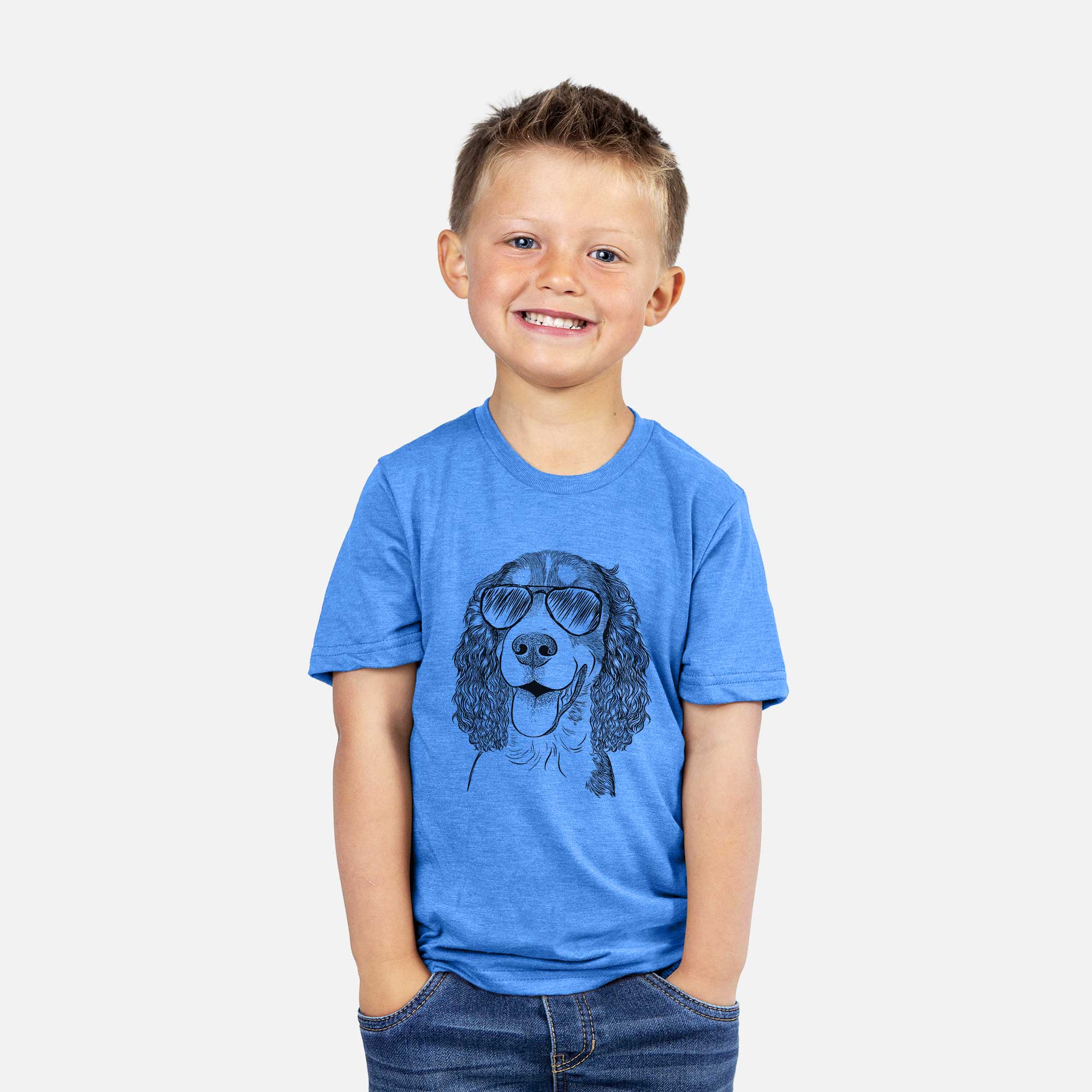 Aviator Delilah the English Springer Spaniel - Kids/Youth/Toddler Shirt