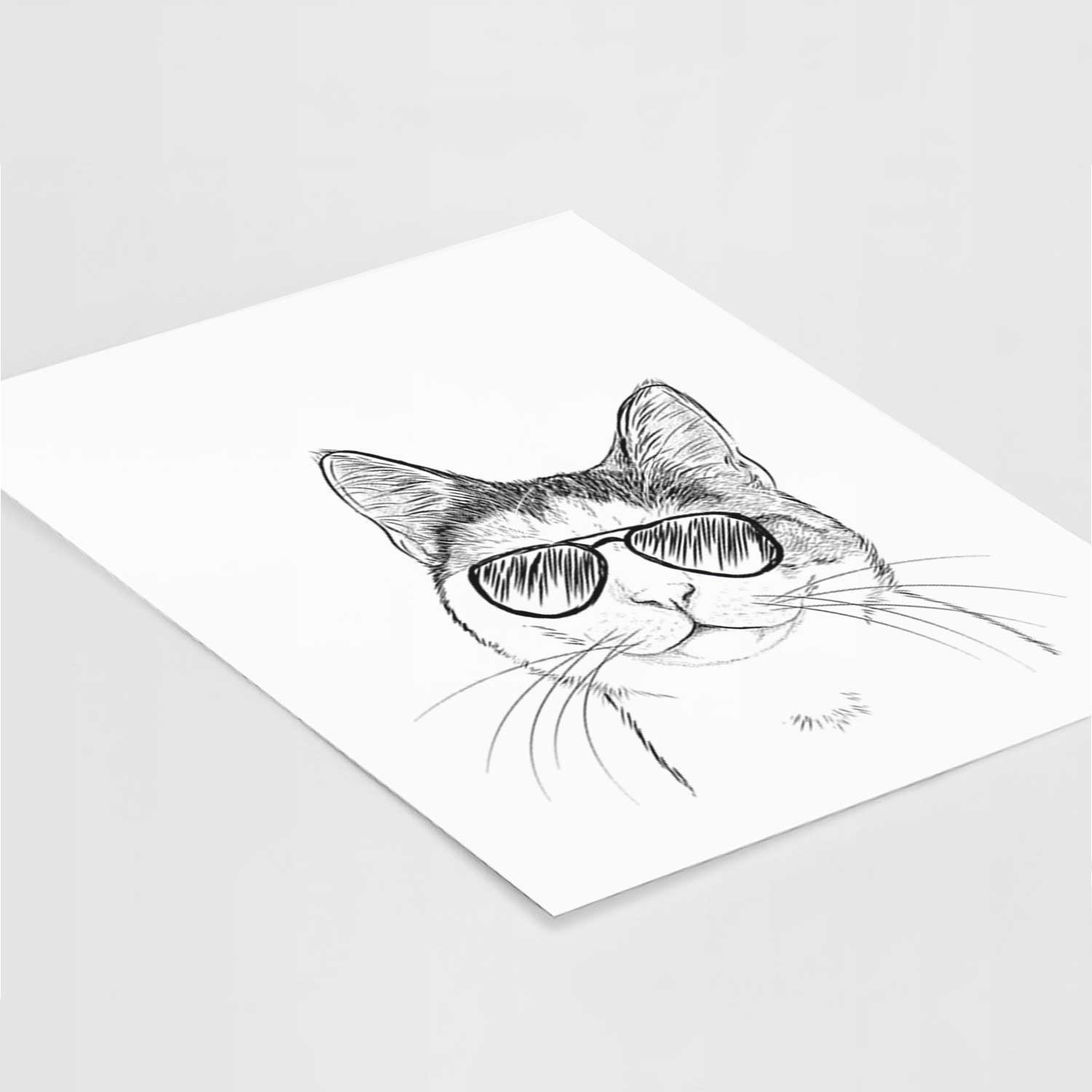 Denver the Calico Cat Art Print