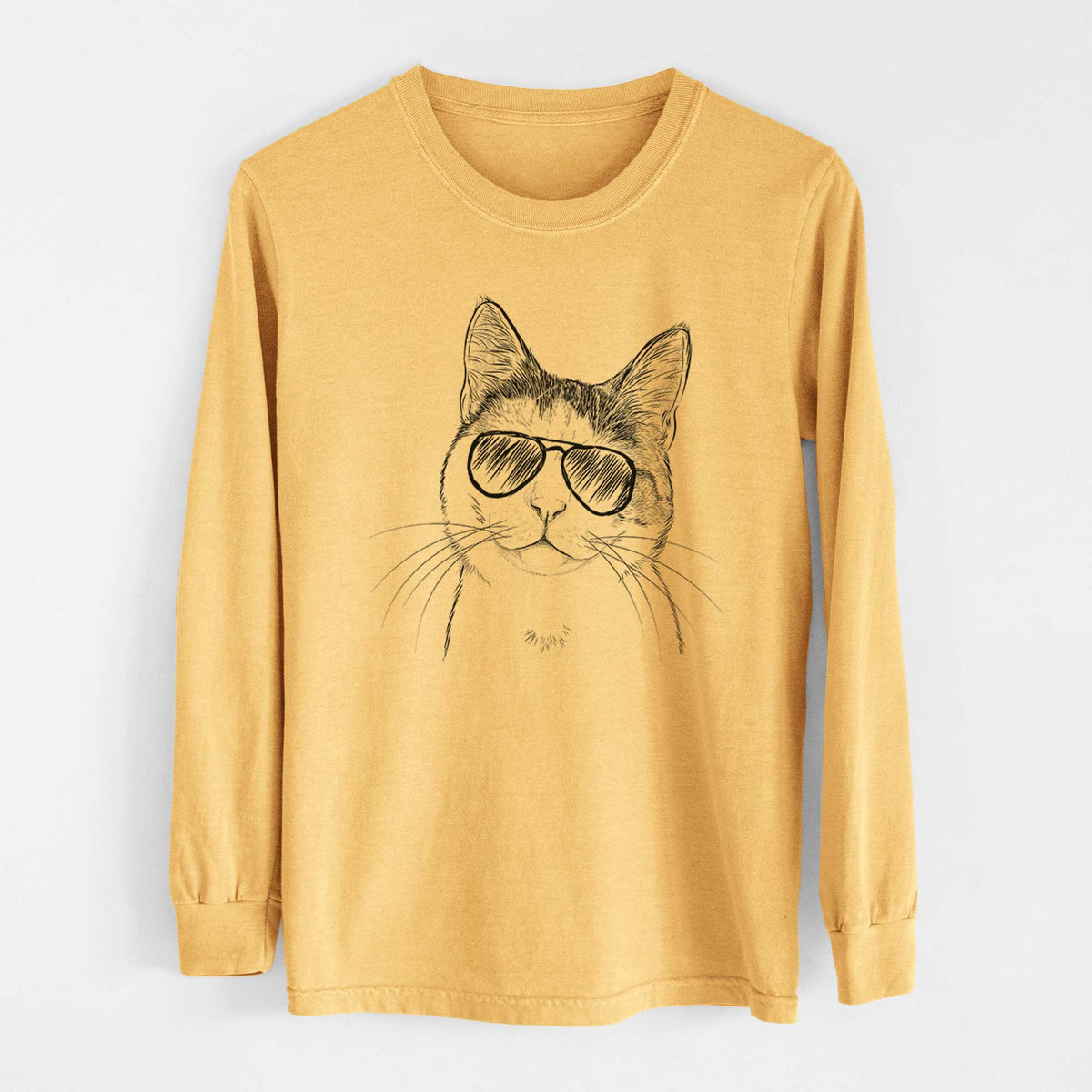 Aviators Denver the Calico Cat - Heavyweight 100% Cotton Long Sleeve