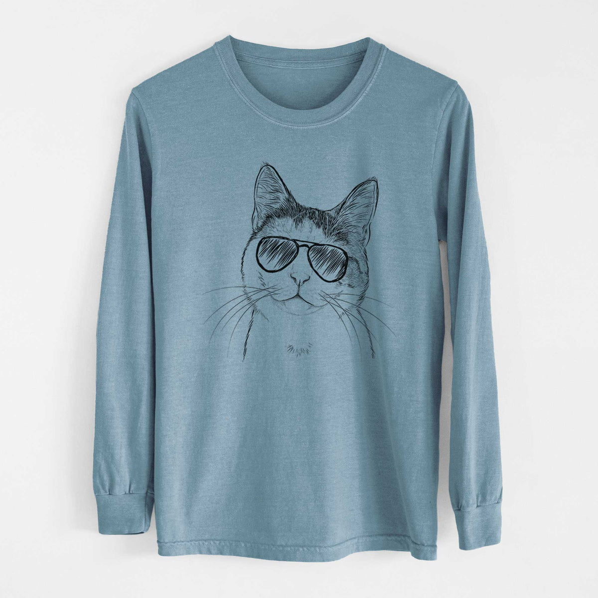 Aviators Denver the Calico Cat - Heavyweight 100% Cotton Long Sleeve