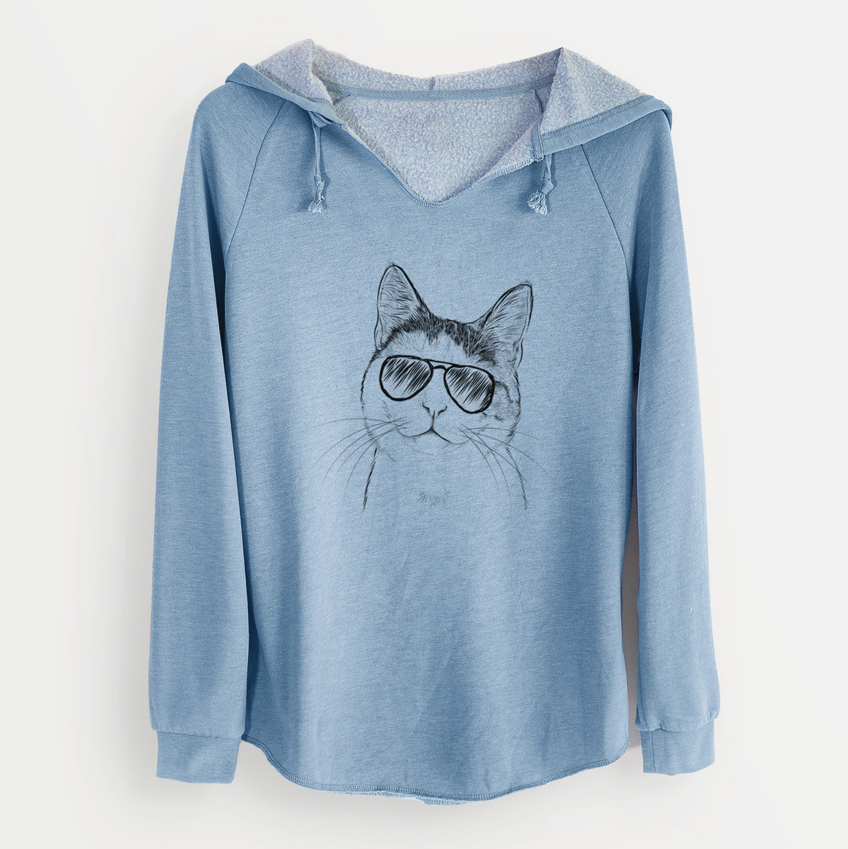 Aviator Denver the Calico Cat - Cali Wave Hooded Sweatshirt