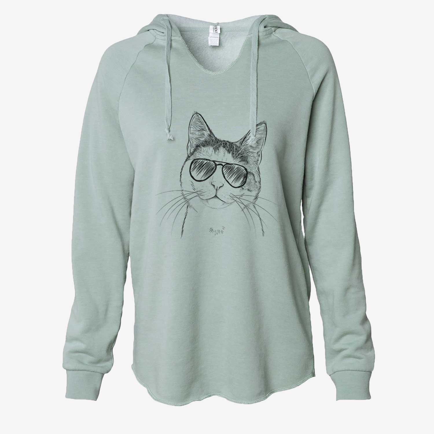 Denver the Calico Cat - Cali Wave Hooded Sweatshirt