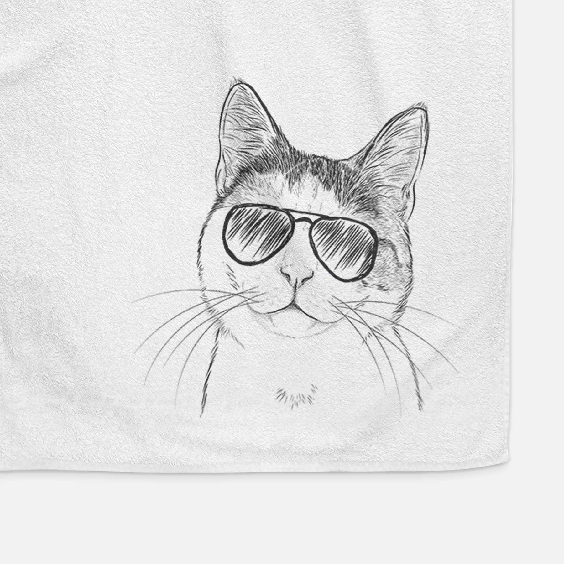 Denver the Calico Cat Decorative Hand Towel