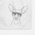 Desi the American Hairless Terrier Decorative Hand Towel