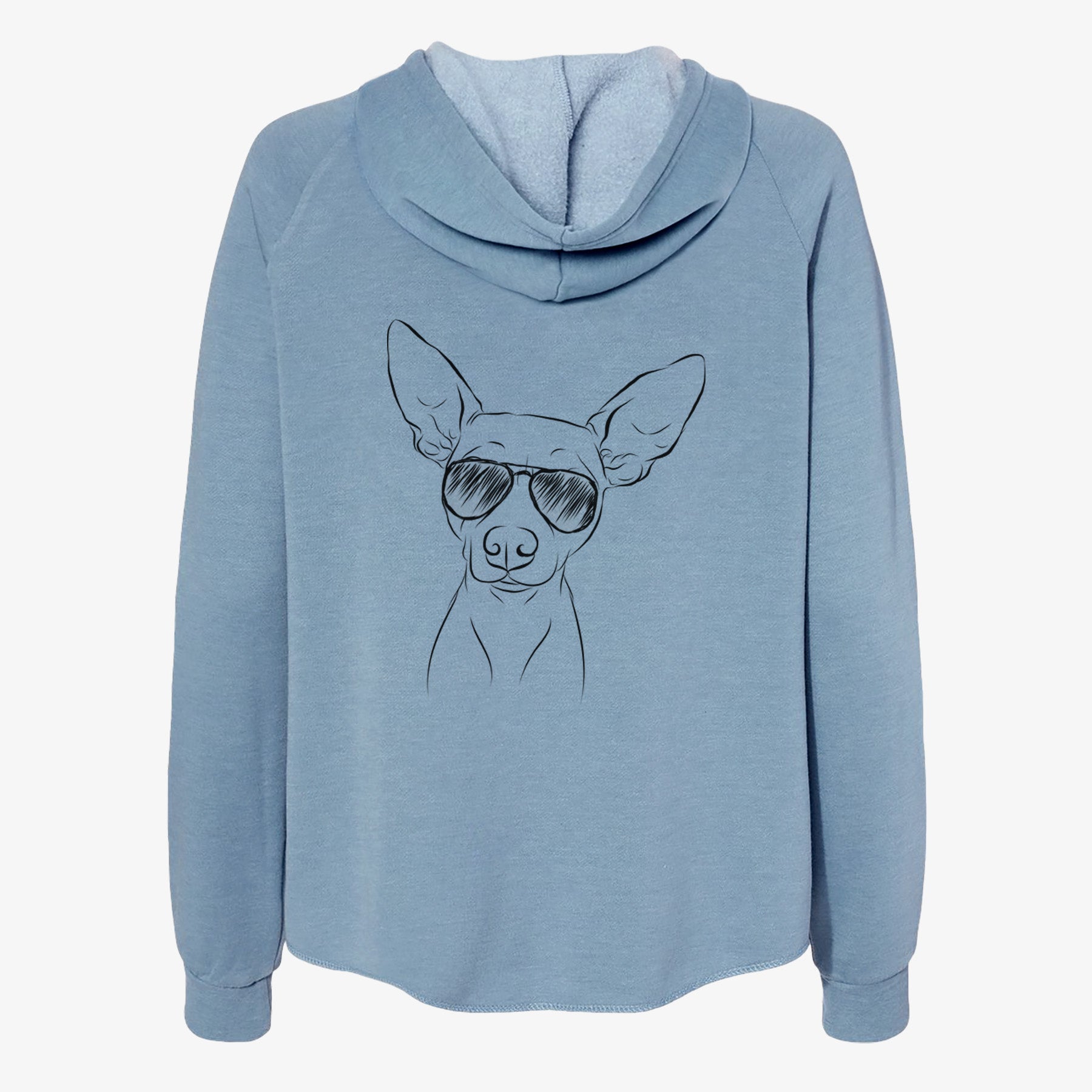 Desi the American Hairless Terrier - Women's Cali Wave Zip-Up Sweatshirt