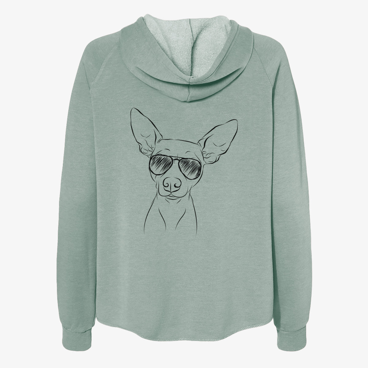 Desi the American Hairless Terrier - Women's Cali Wave Zip-Up Sweatshirt