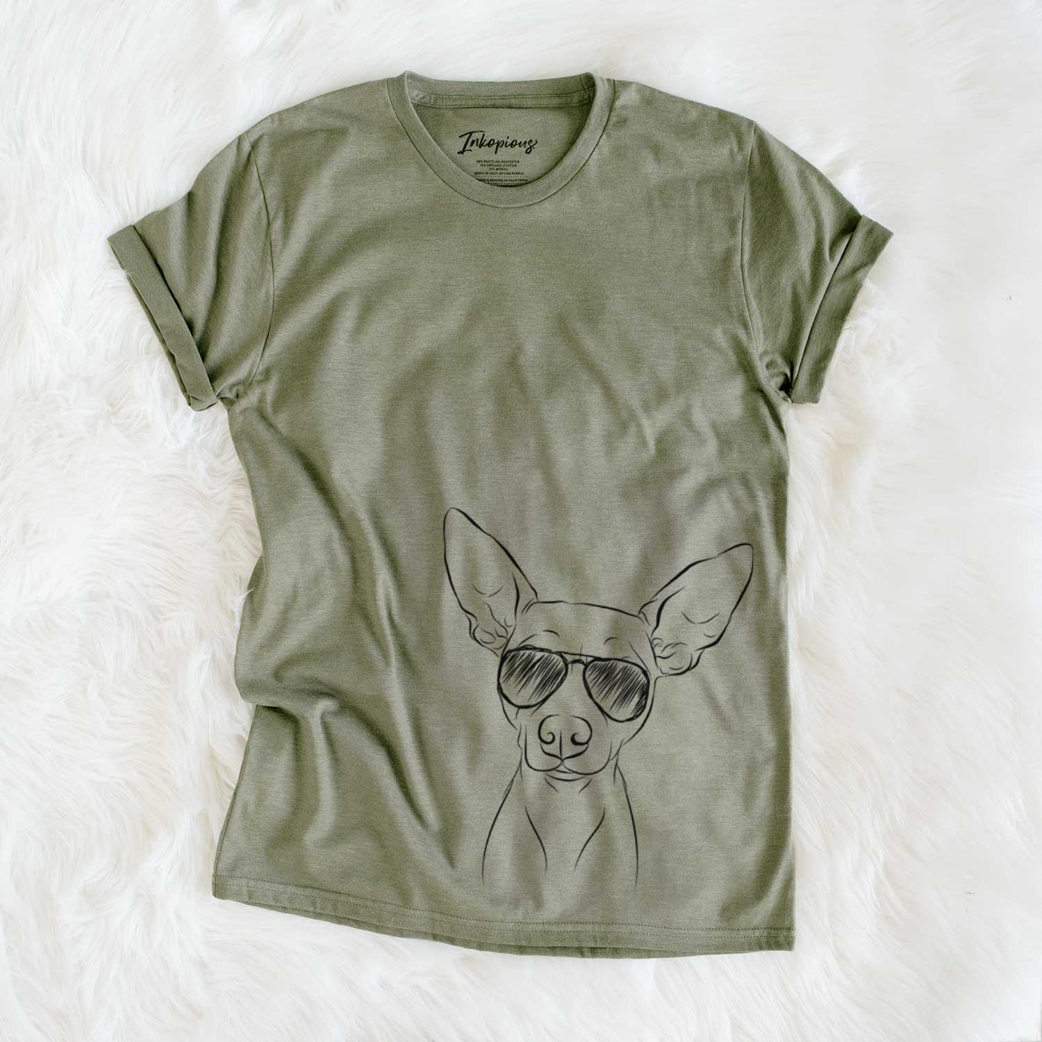 Aviator Desi the American Hairless Terrier - Unisex Crewneck