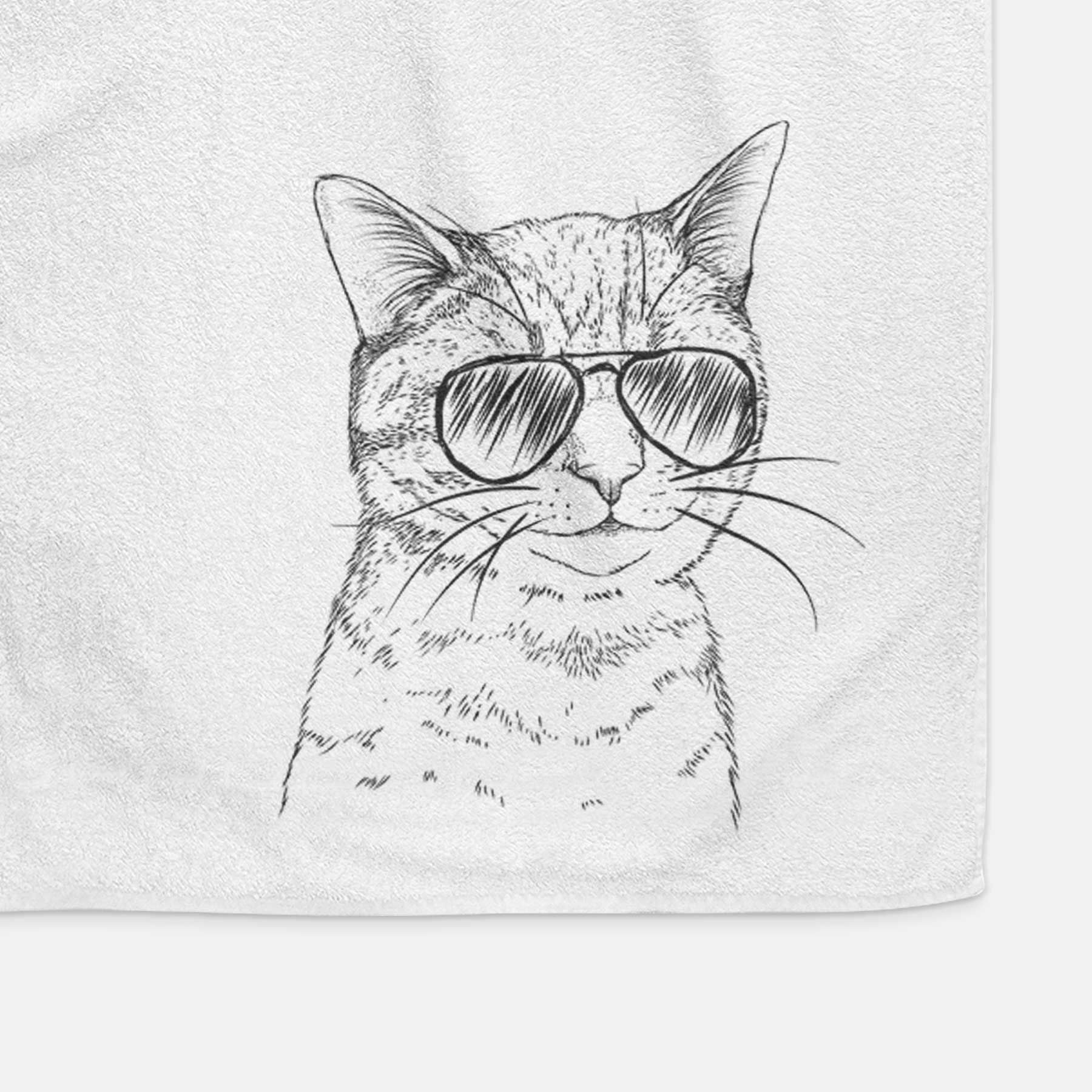 Dexter the Domestic Shorthair Decorative Hand Towel