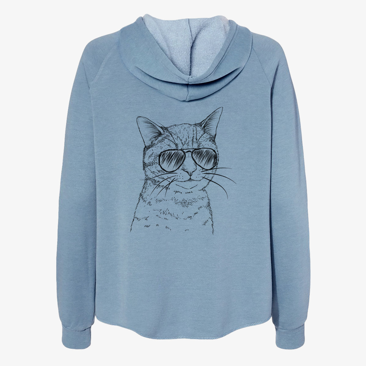 Dexter the Domestic Shorthair - Women's Cali Wave Zip-Up Sweatshirt