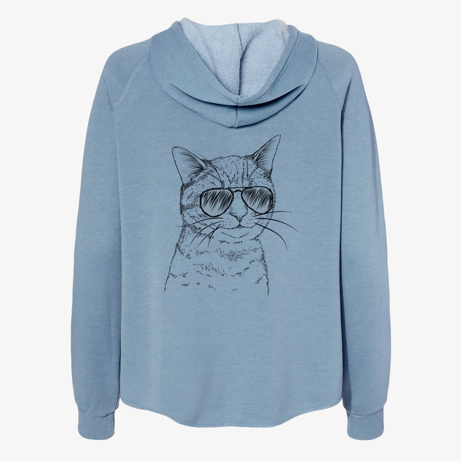 Dexter the Domestic Shorthair - Women's Cali Wave Zip-Up Sweatshirt