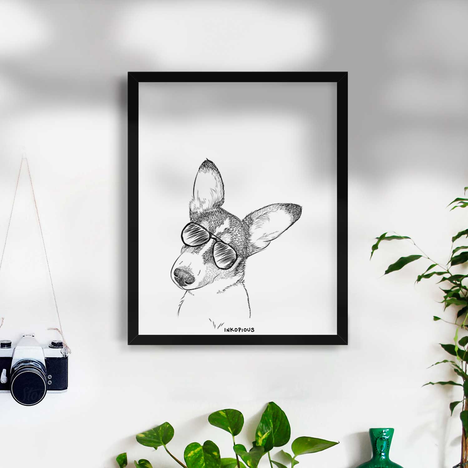 Dexter the Corgi Art Print