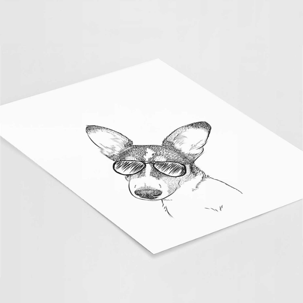 Dexter the Corgi Art Print