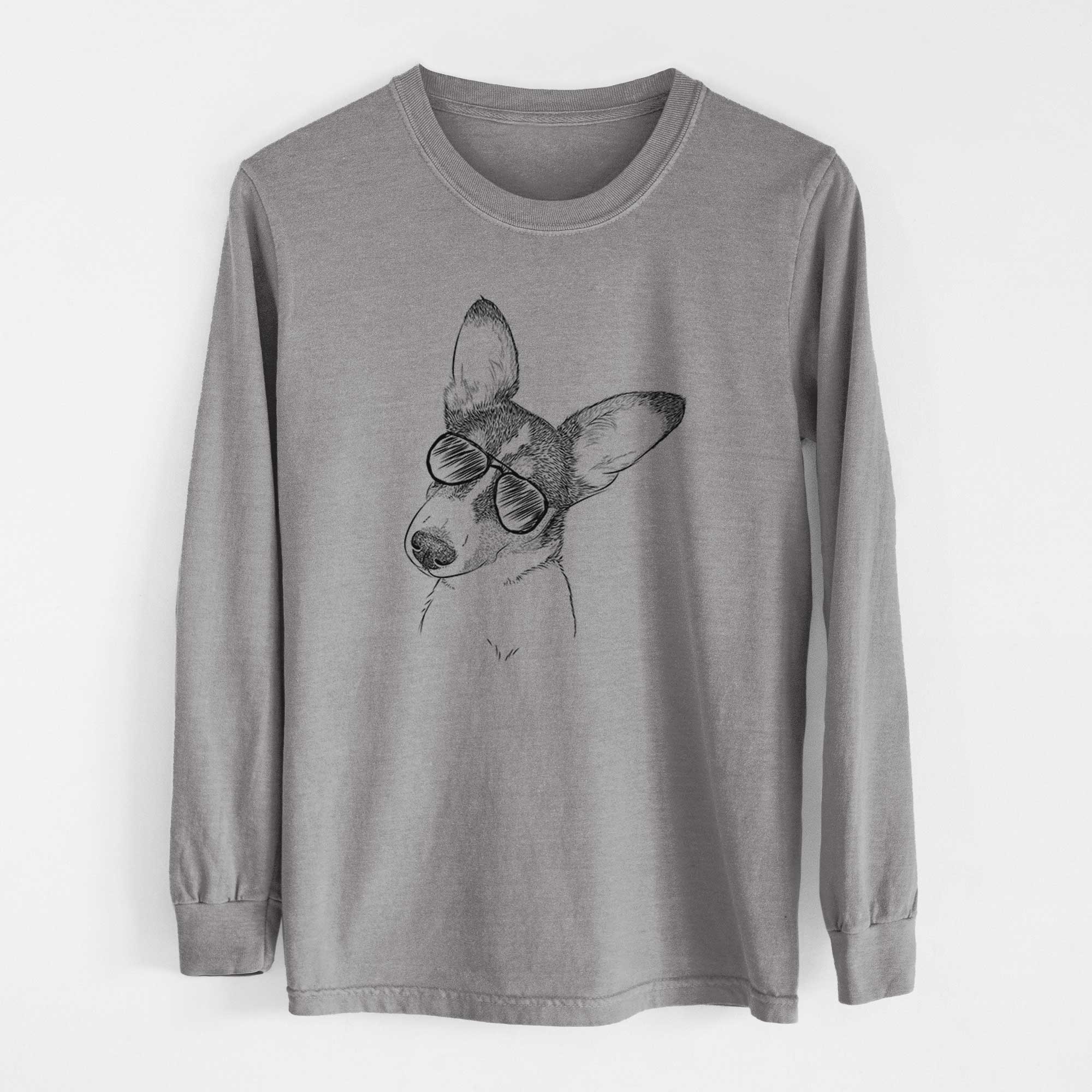Aviators Dexter the Corgi - Heavyweight 100% Cotton Long Sleeve