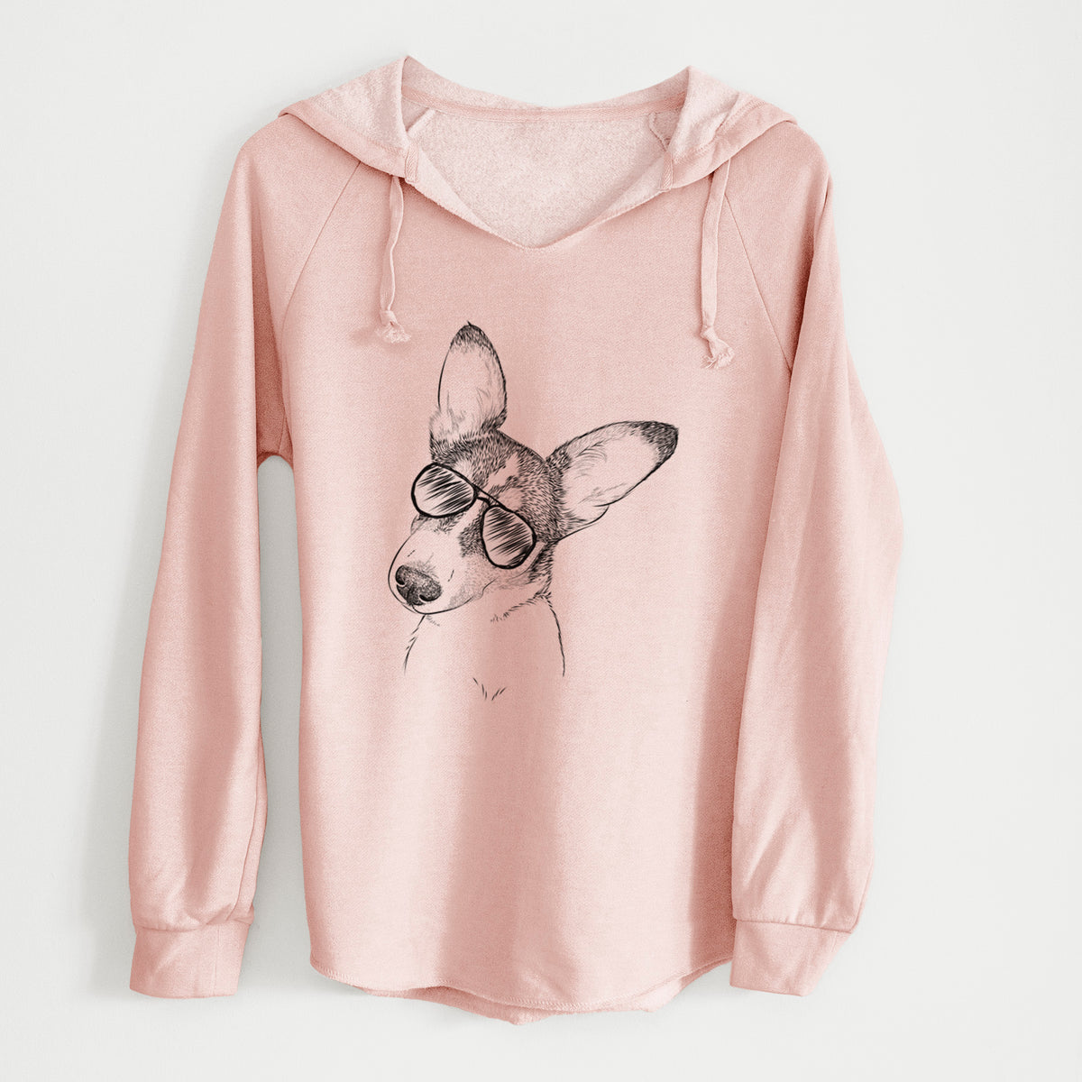 Aviator Dexter the Corgi - Cali Wave Hooded Sweatshirt