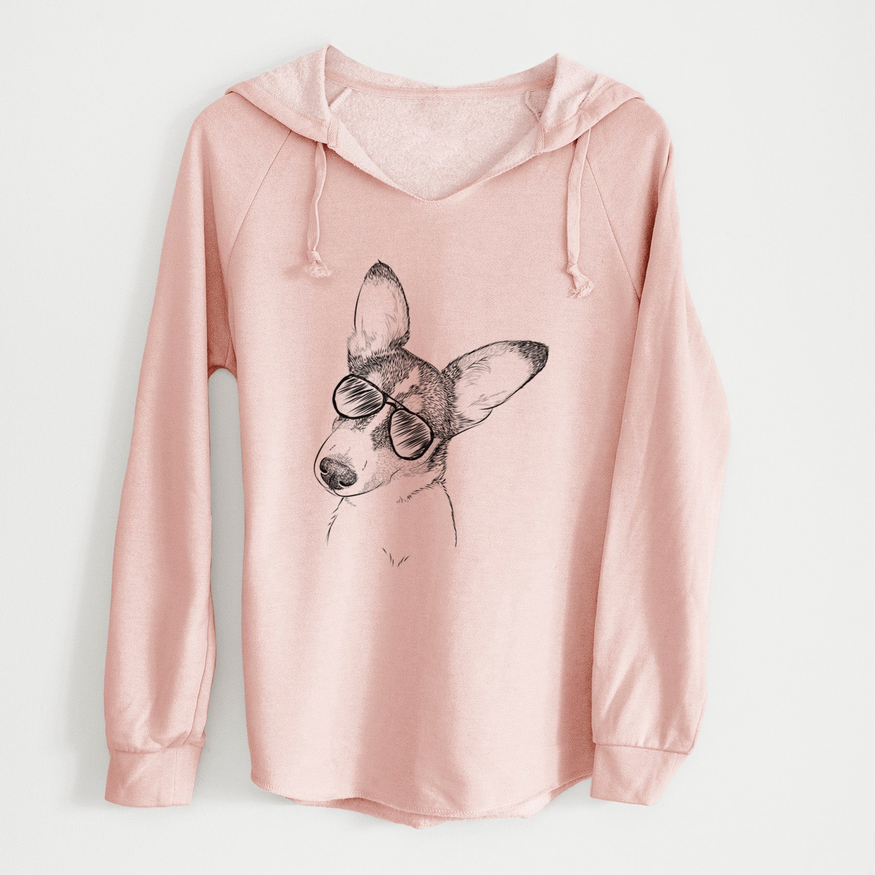 Aviator Dexter the Corgi - Cali Wave Hooded Sweatshirt