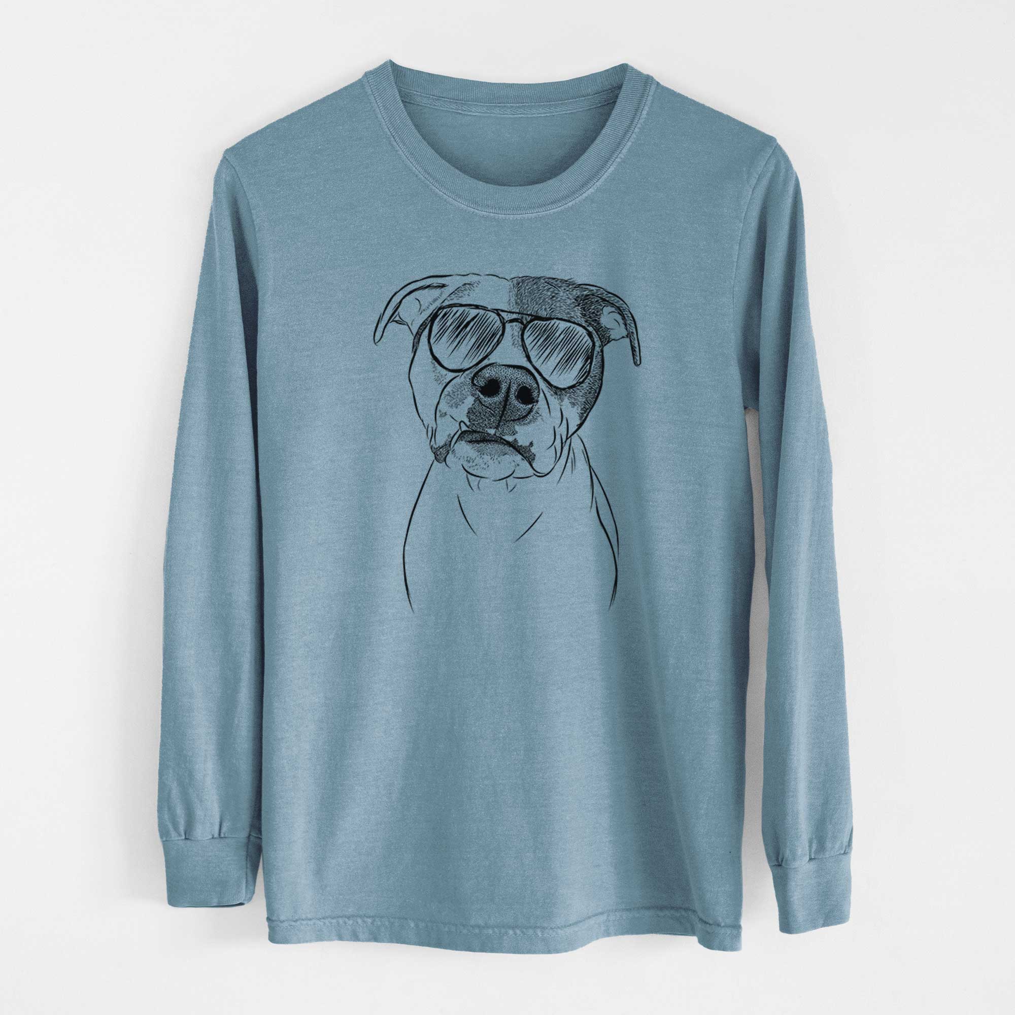 Aviators Dexter the Pitbull - Heavyweight 100% Cotton Long Sleeve