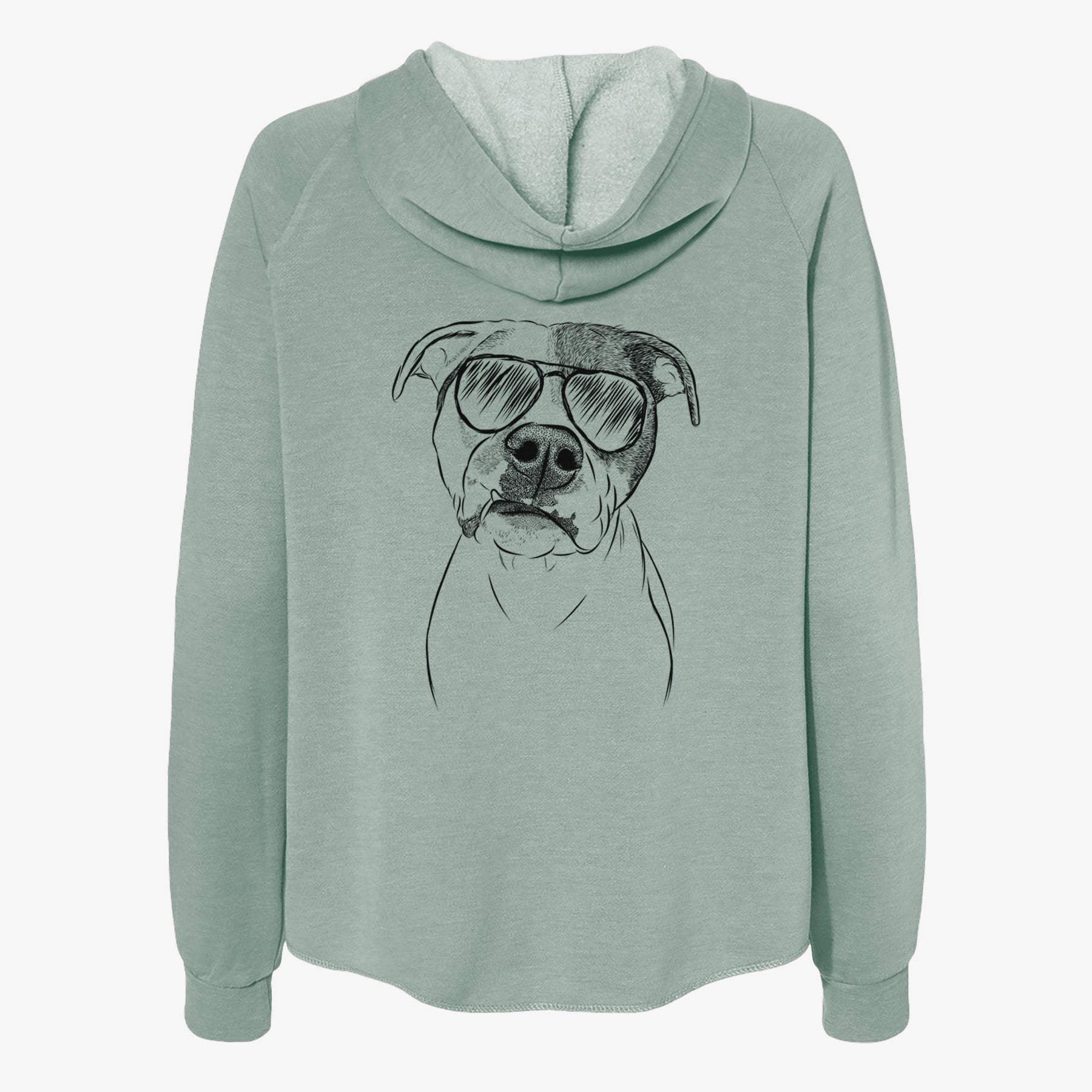 Dexter the Pitbull - Women's Cali Wave Zip-Up Sweatshirt