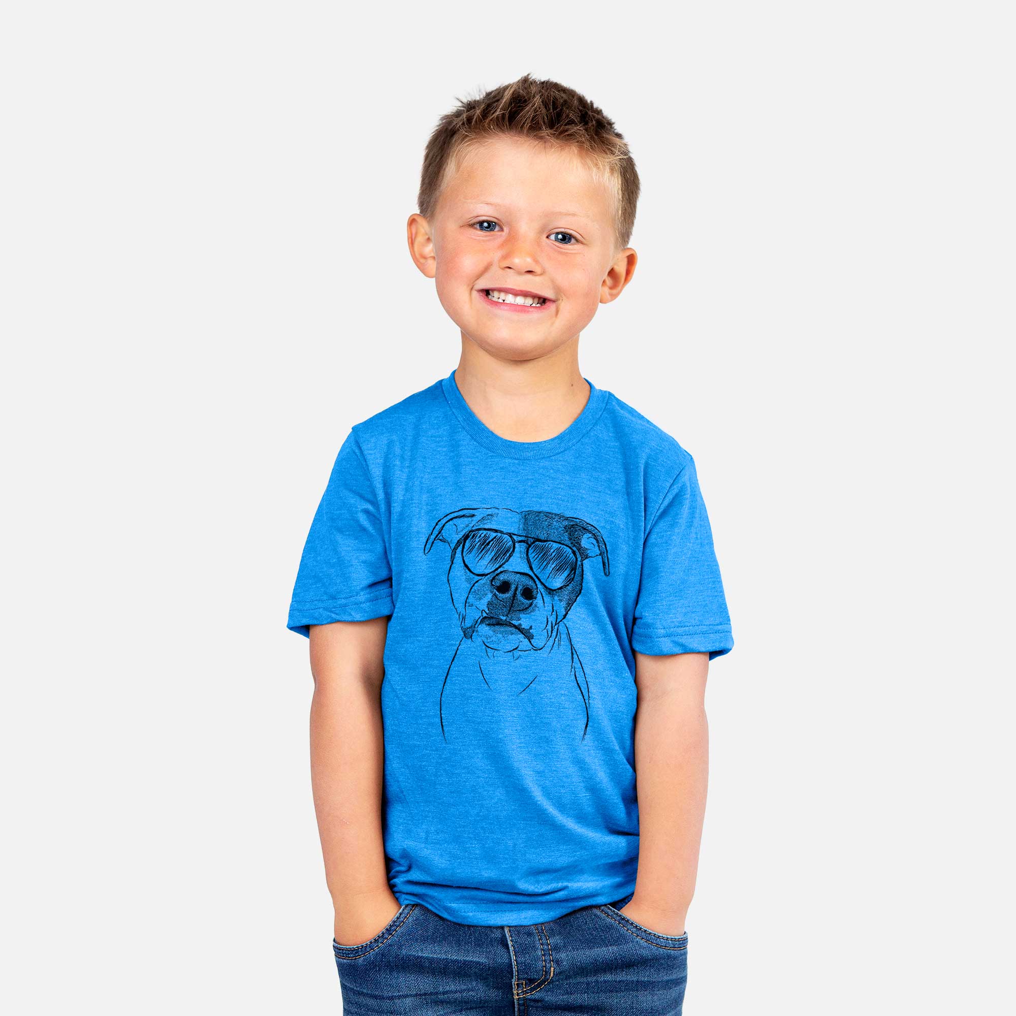 Aviator Dexter the Pitbull - Kids/Youth/Toddler Shirt