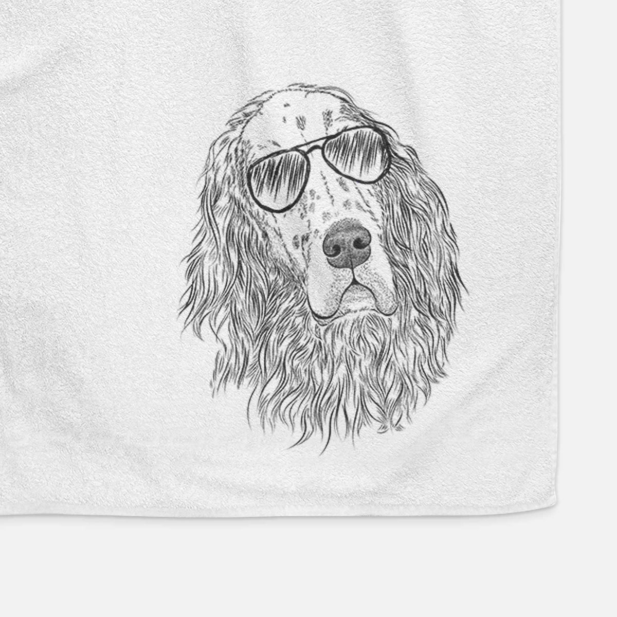 Dexter the English Setter Decorative Hand Towel
