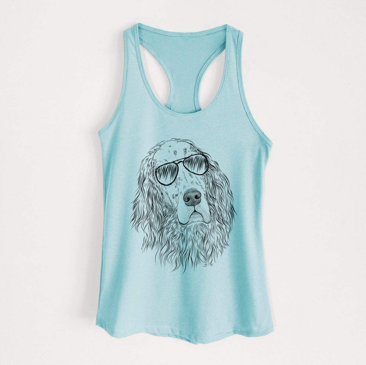 Dexter the English Setter - Women's Racerback Tanktop