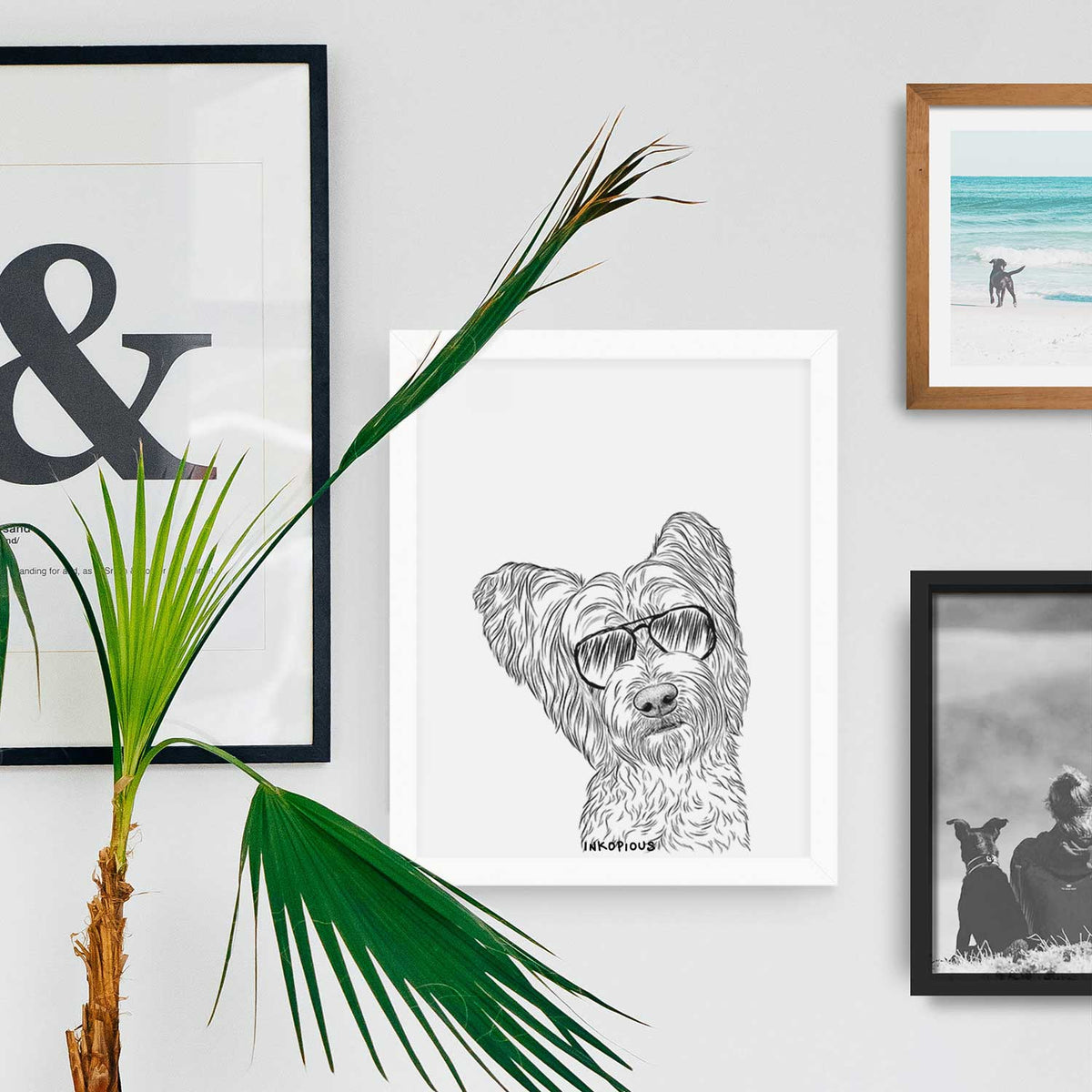 Dexter the Terrier Mix Art Print