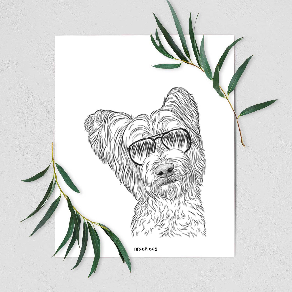 Dexter the Terrier Mix Art Print