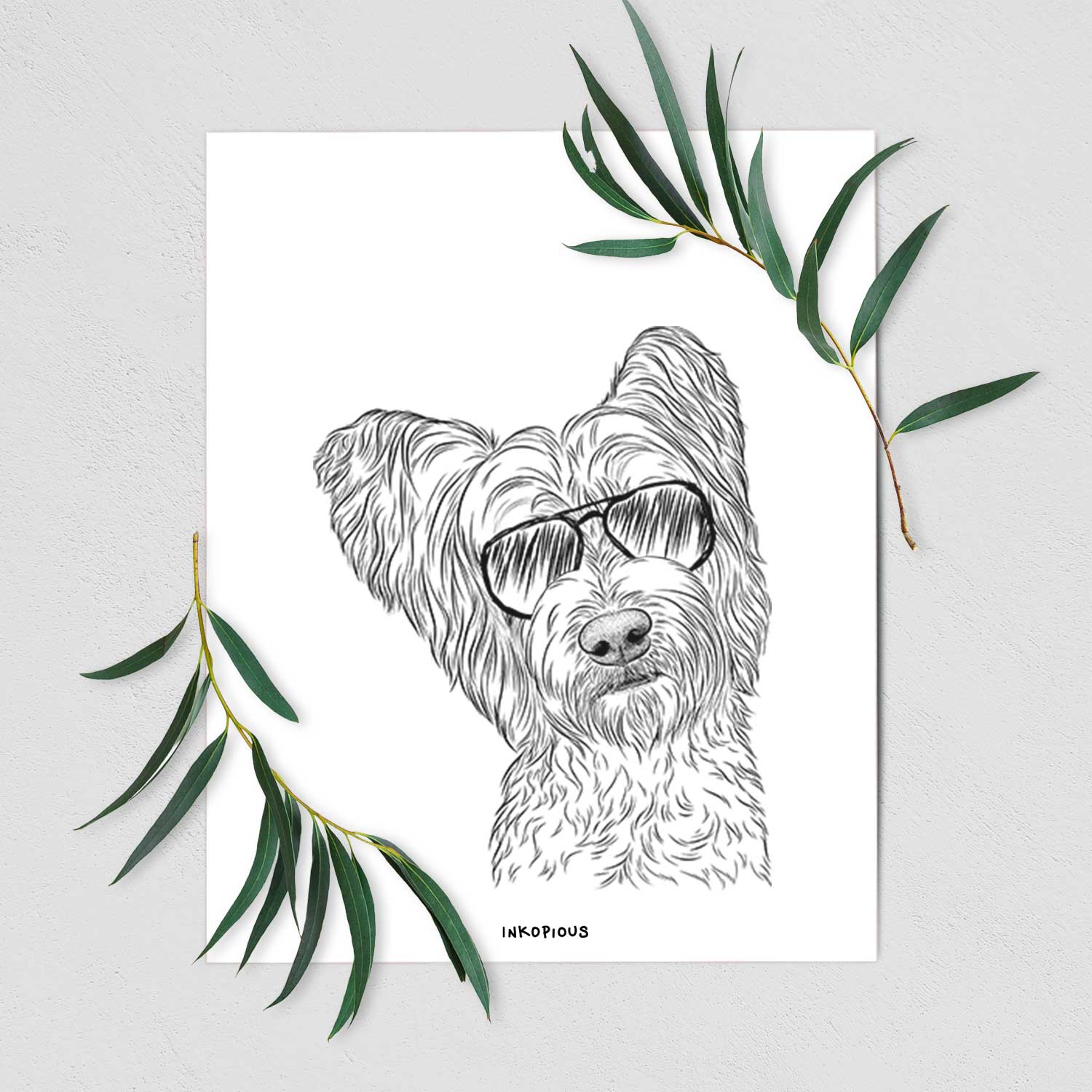 Dexter the Terrier Mix Art Print