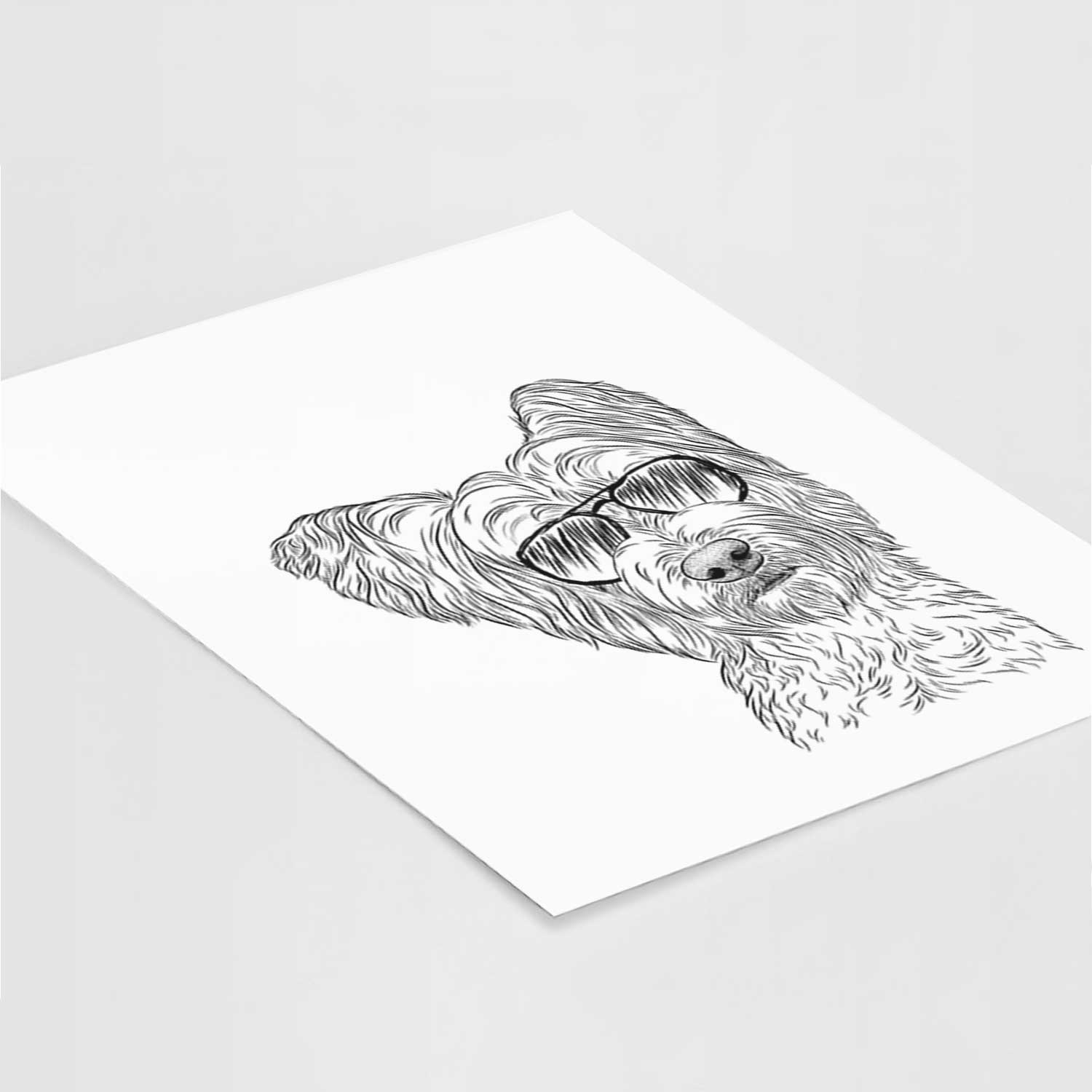 Dexter the Terrier Mix Art Print