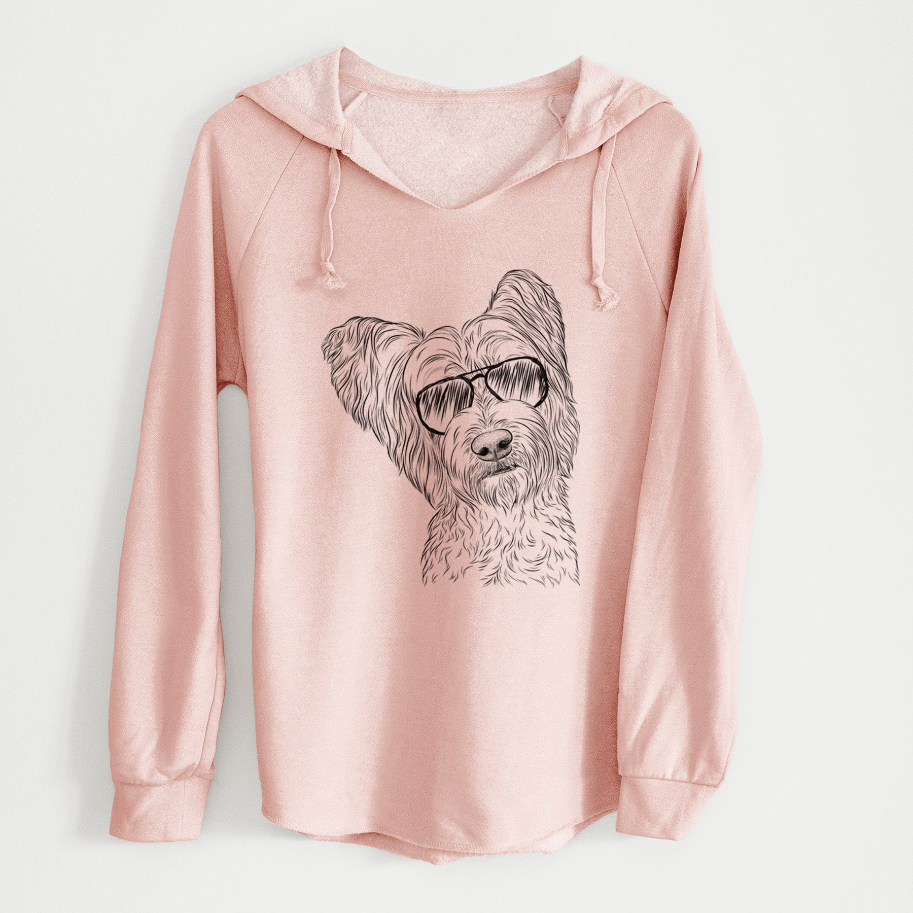 Aviator Dexter the Terrier Mix - Cali Wave Hooded Sweatshirt