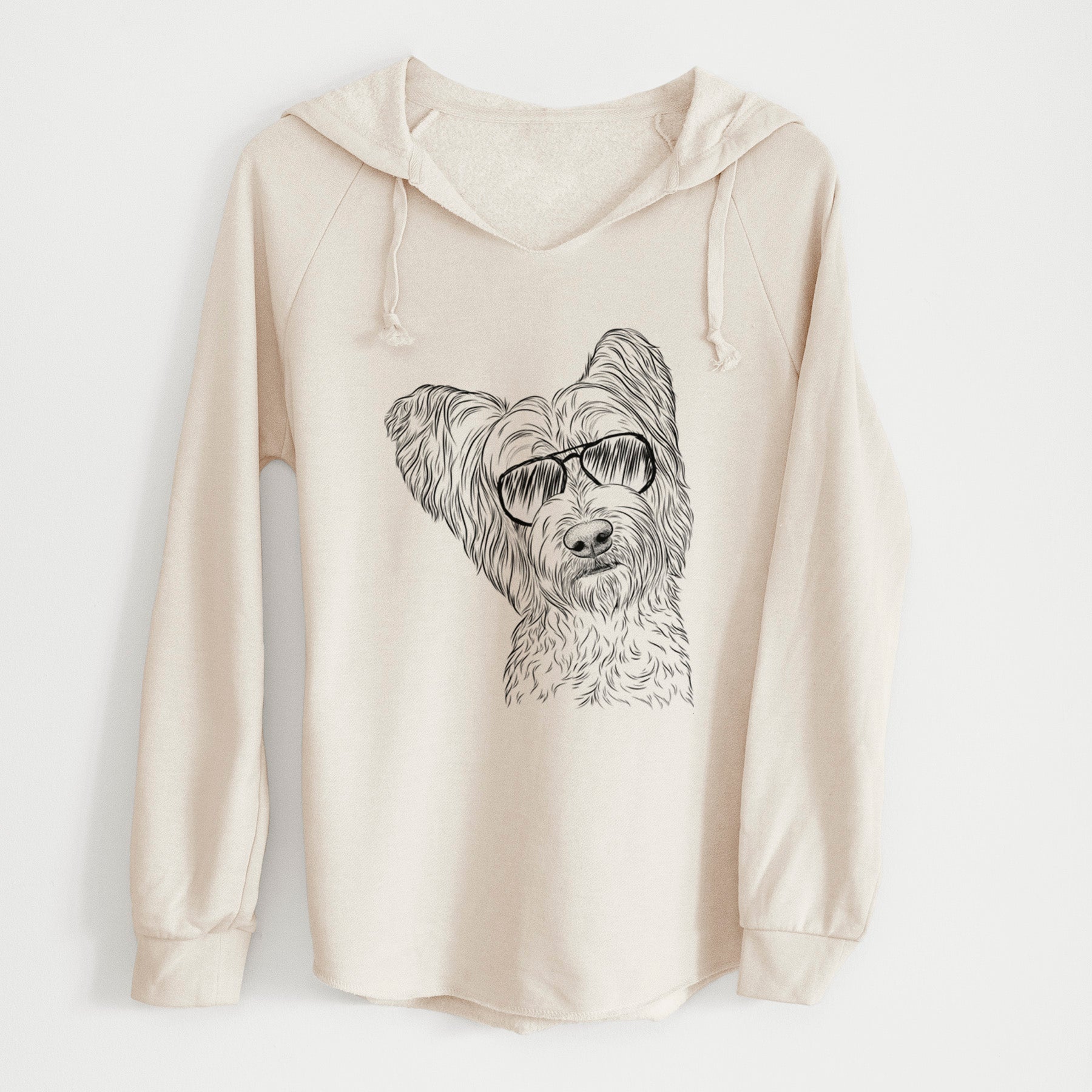 Aviator Dexter the Terrier Mix - Cali Wave Hooded Sweatshirt