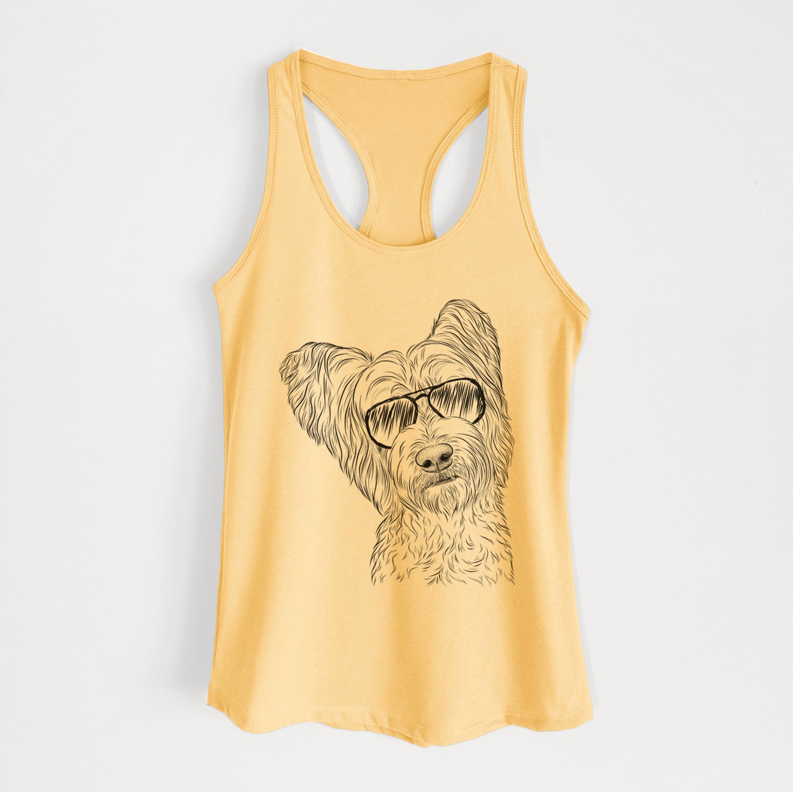 Dexter the Terrier Mix - Women's Racerback Tanktop