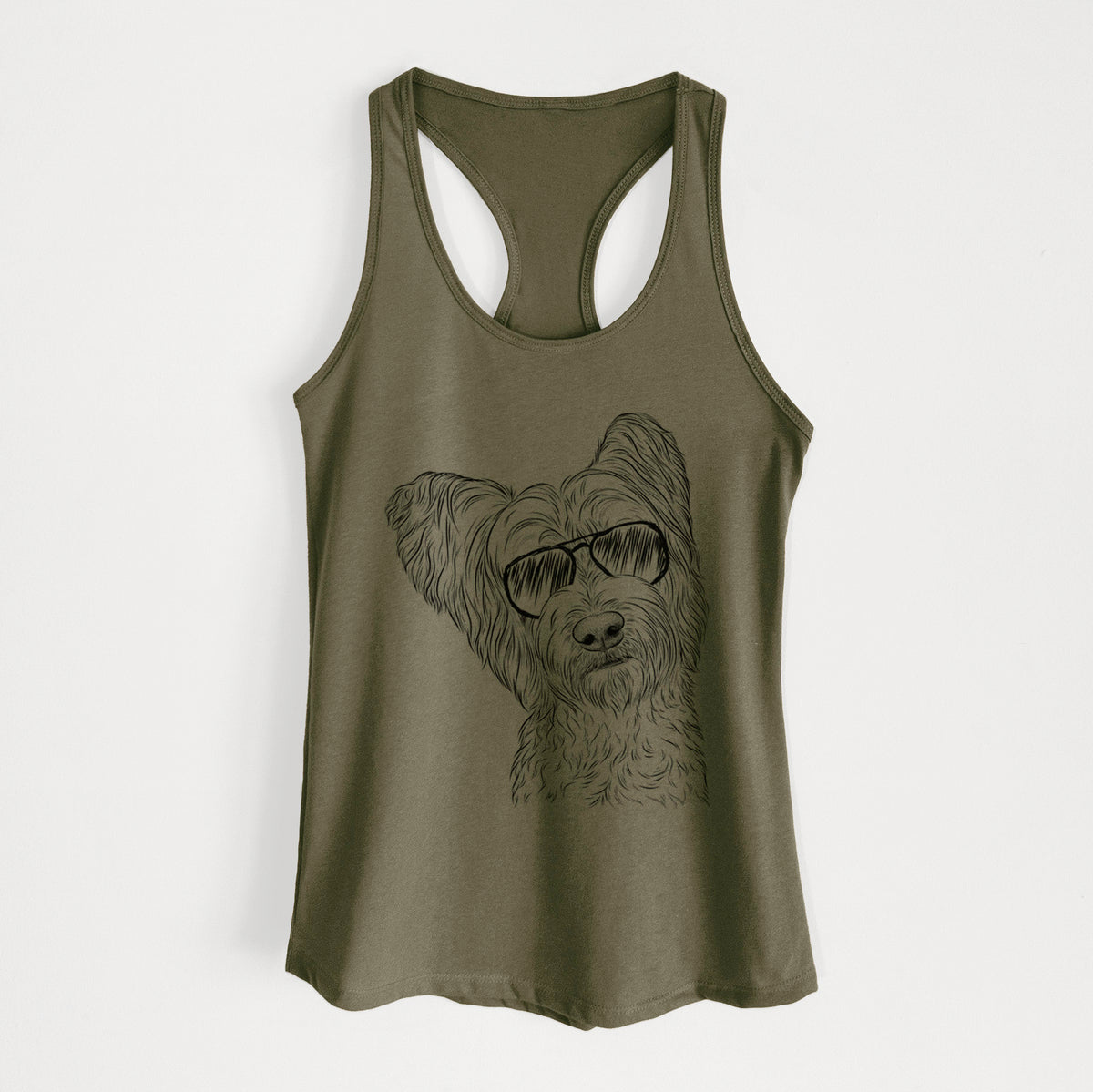 Dexter the Terrier Mix - Women's Racerback Tanktop