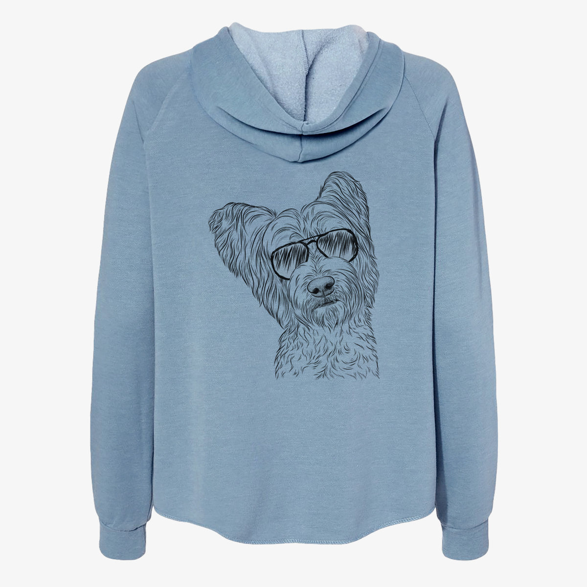 Dexter the Terrier Mix - Women's Cali Wave Zip-Up Sweatshirt