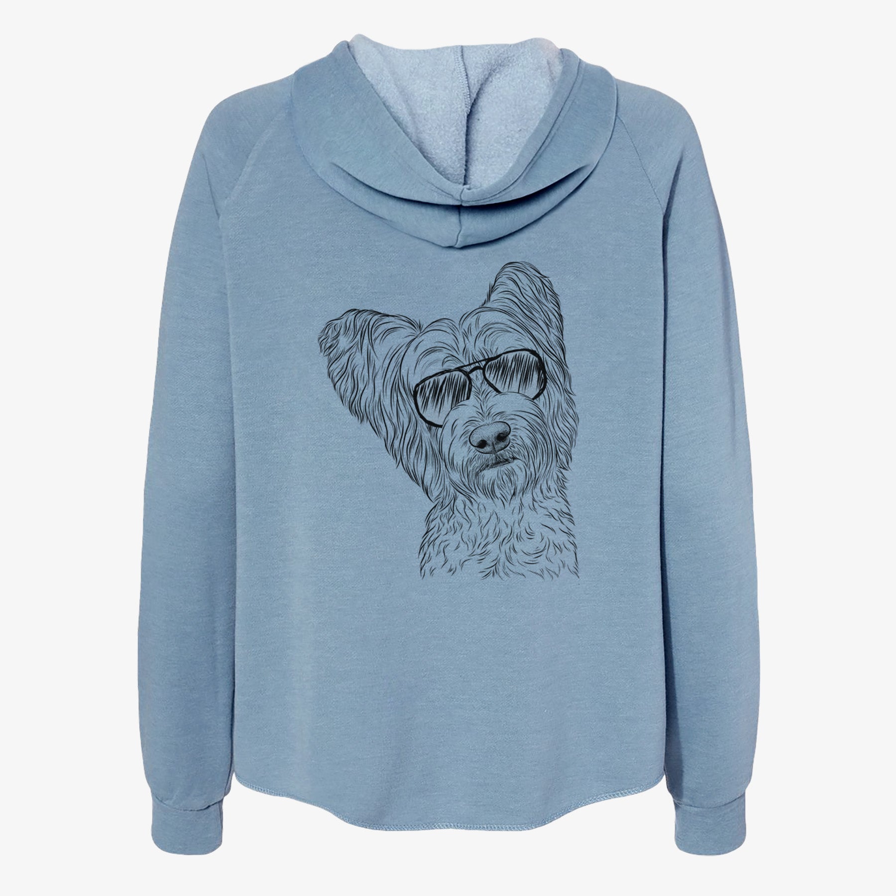 Dexter the Terrier Mix - Women's Cali Wave Zip-Up Sweatshirt