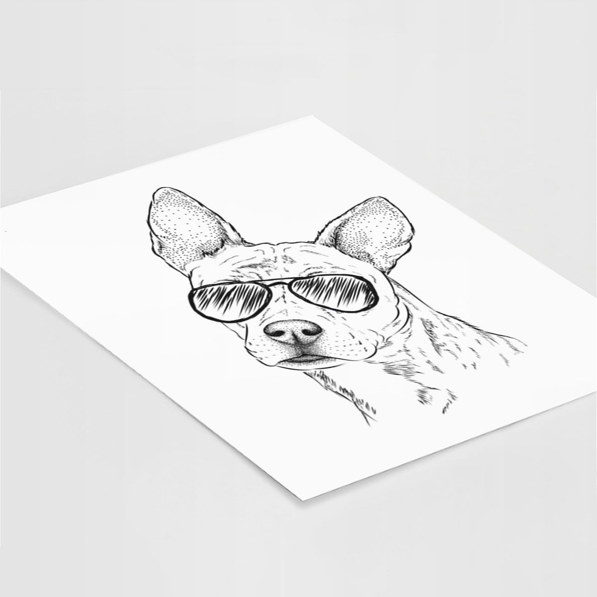 Diesel the Mixed Breed Art Print