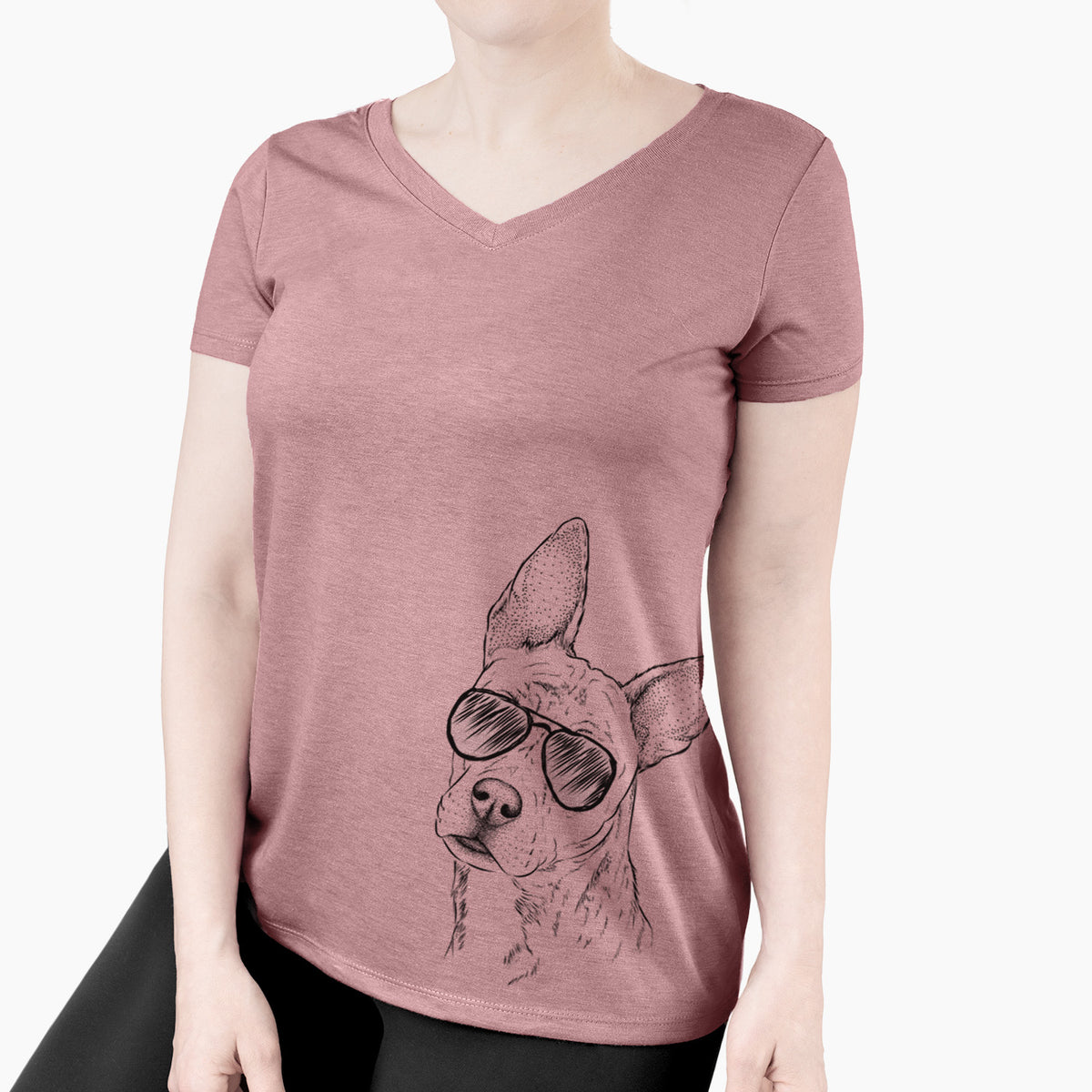 Aviator Diesel the Mixed Breed - Women's V-neck Shirt