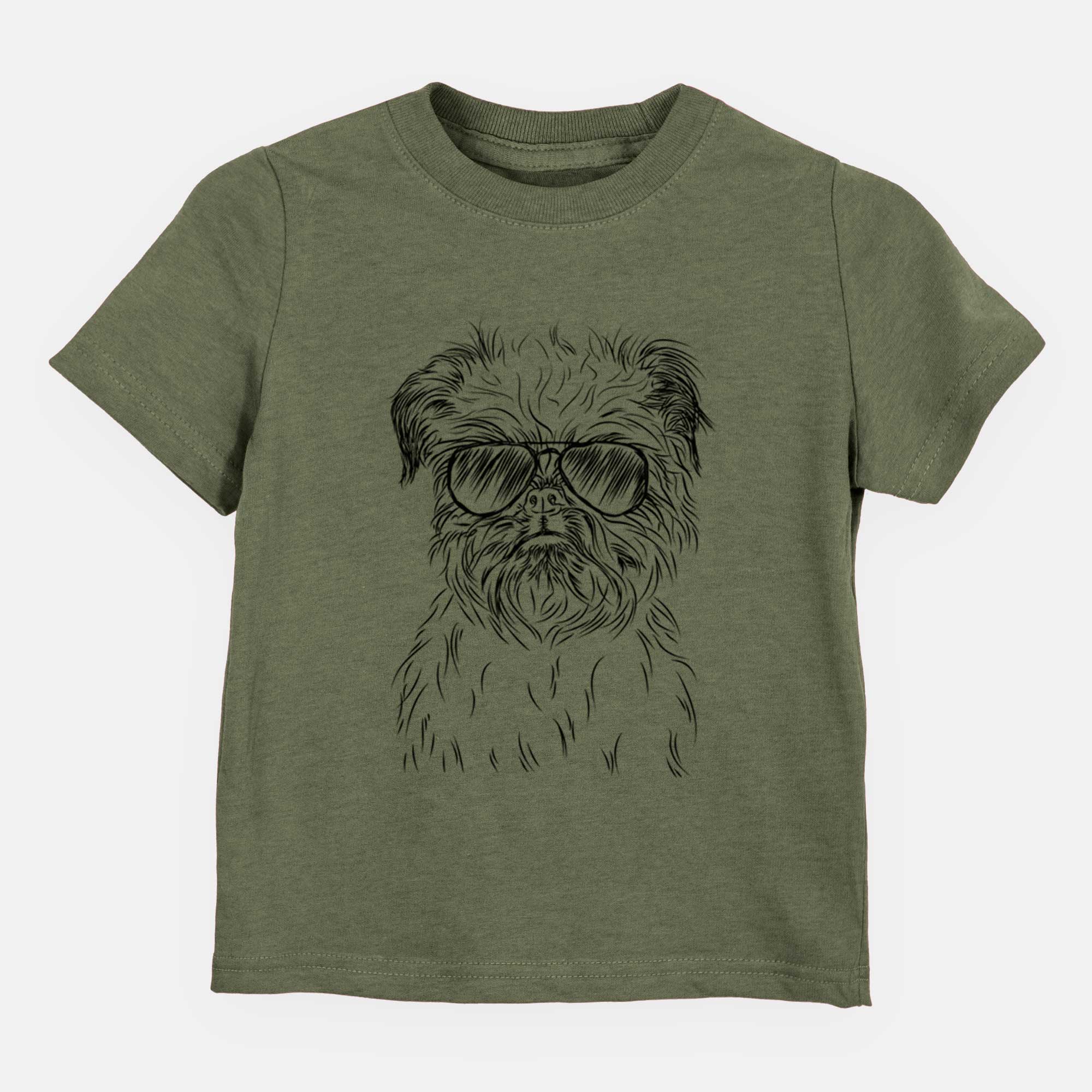 Aviator Digby the Brussels Griffon - Kids/Youth/Toddler Shirt