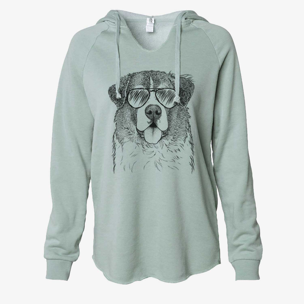 Dilly the Saint Bernard - Cali Wave Hooded Sweatshirt