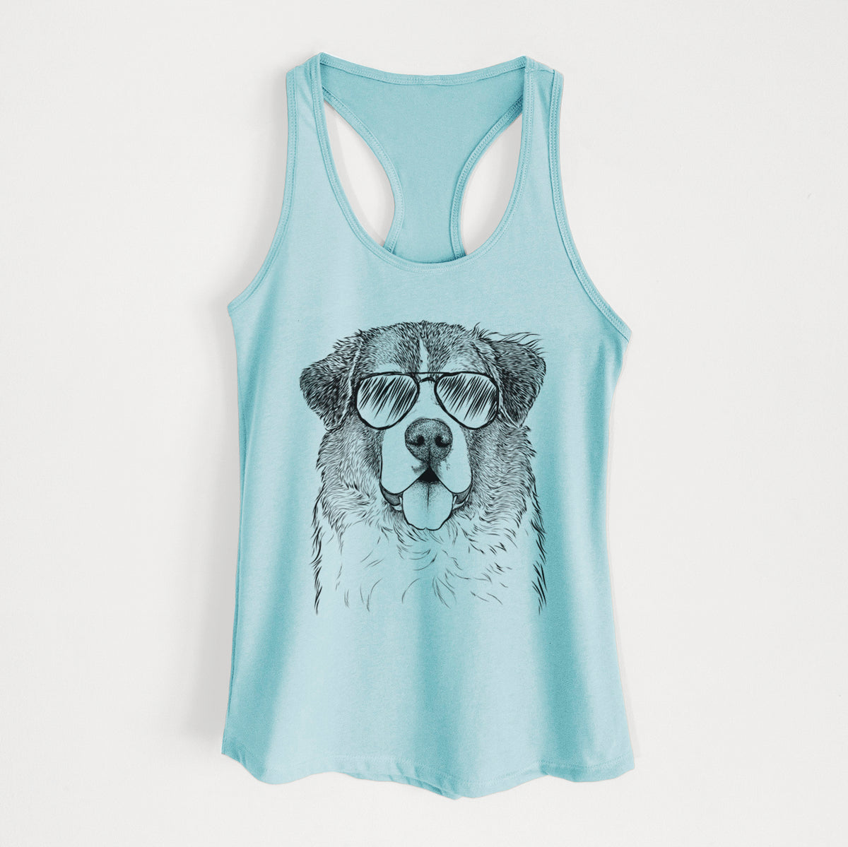 Dilly the Saint Bernard - Women's Racerback Tanktop