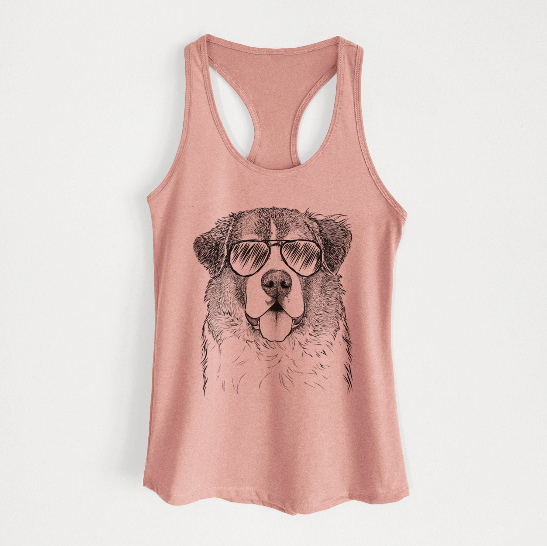 Dilly the Saint Bernard - Women's Racerback Tanktop